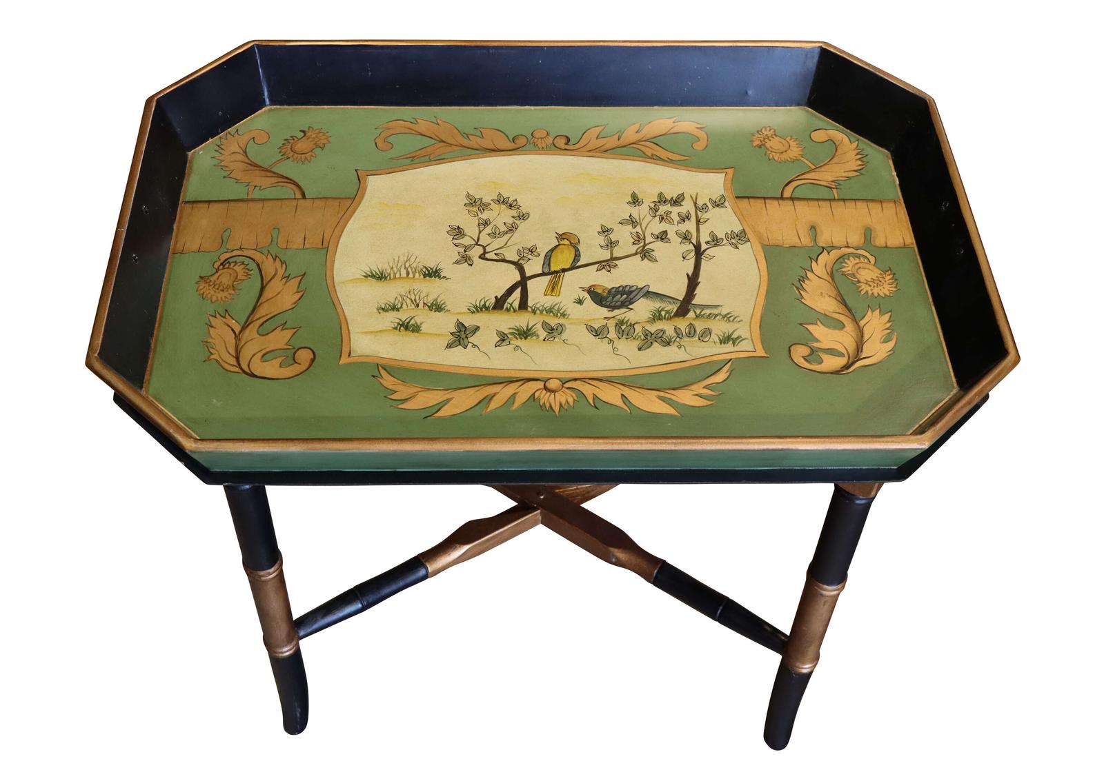 Mid 20th Century Regency Style Painted Chinoiserie Tray Table c.1950 (1 of 6) Mid 20th Century Regency Style Painted Chinoiserie Tray Table c.1950 (1 of 6)