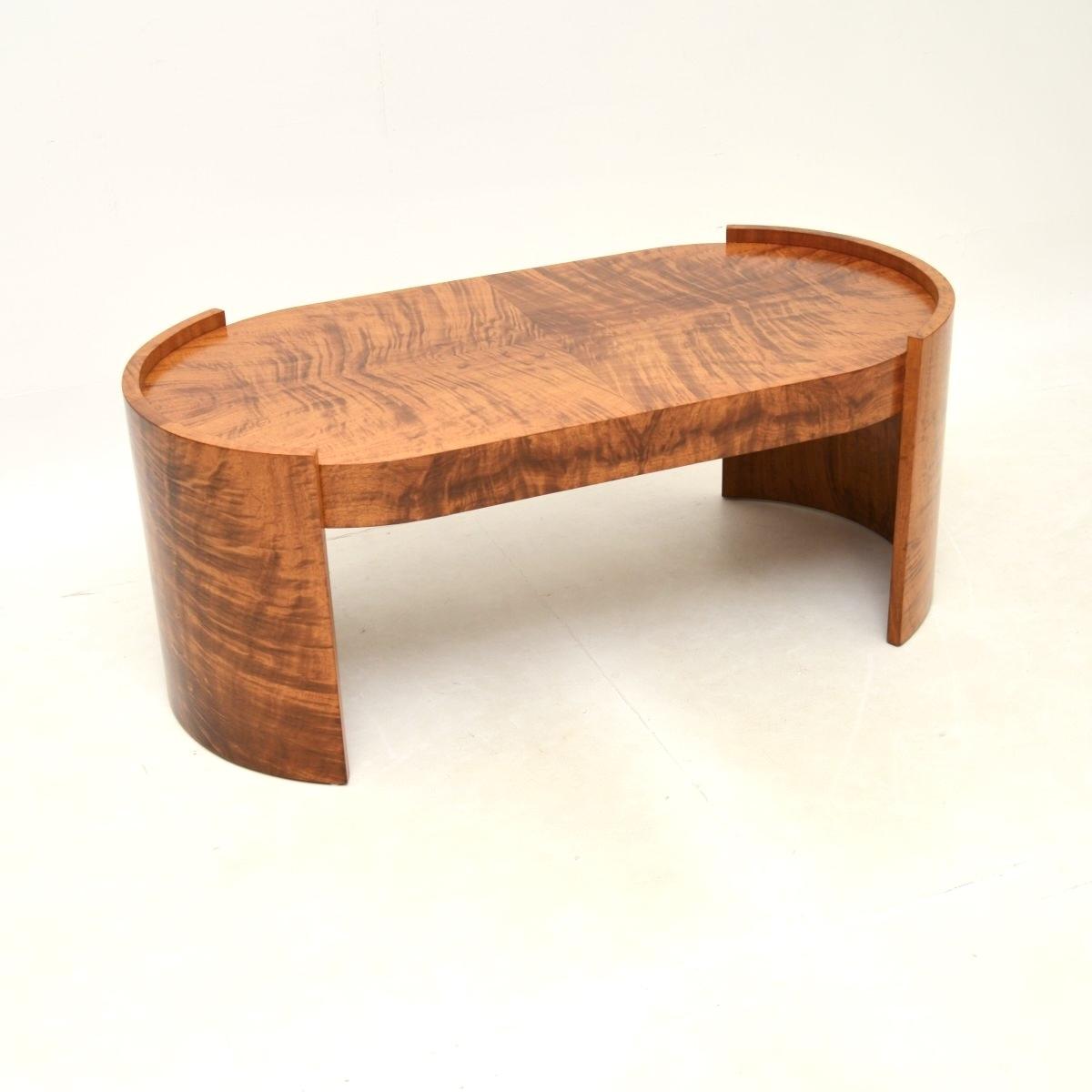 Large Art Deco Walnut Coffee Table (1 of 8) Large Art Deco Walnut Coffee Table (1 of 8)