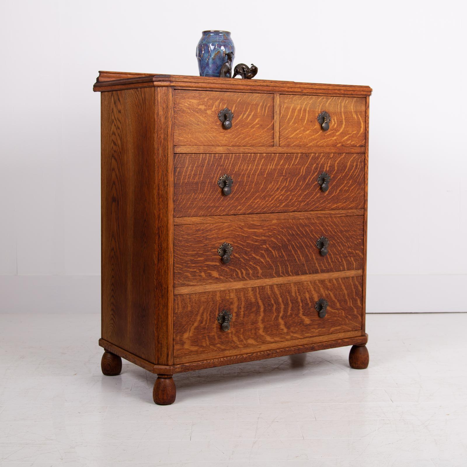 English 1920s Small Chest of Drawers - main image