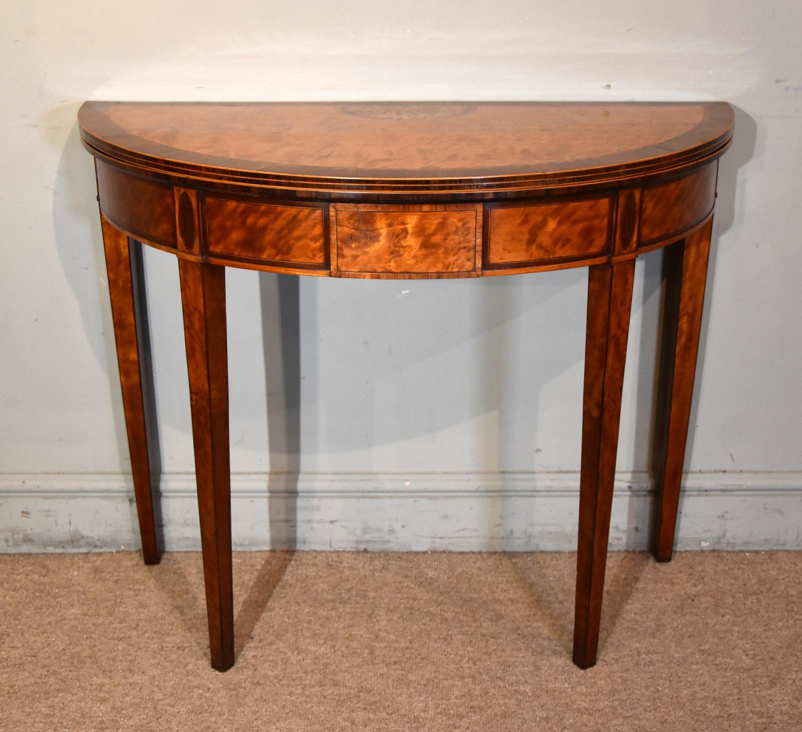 George III Satinwood Card Table (1 of 6) George III Satinwood Card Table (1 of 6)