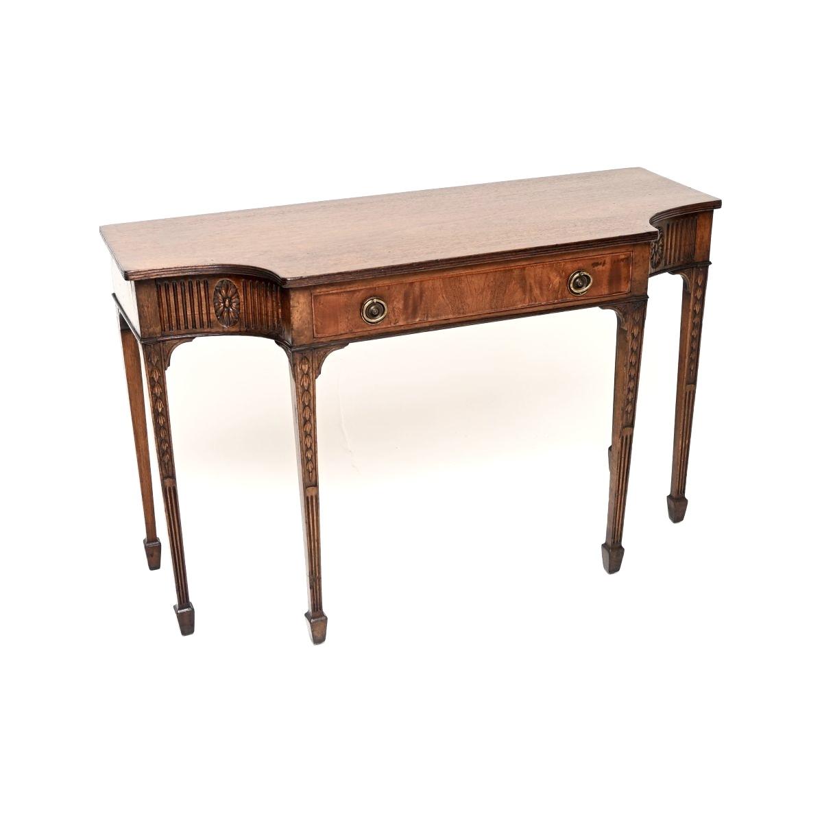 Antique Georgian Period Mahogany Console Table (1 of 10) Antique Georgian Period Mahogany Console Table (1 of 10)