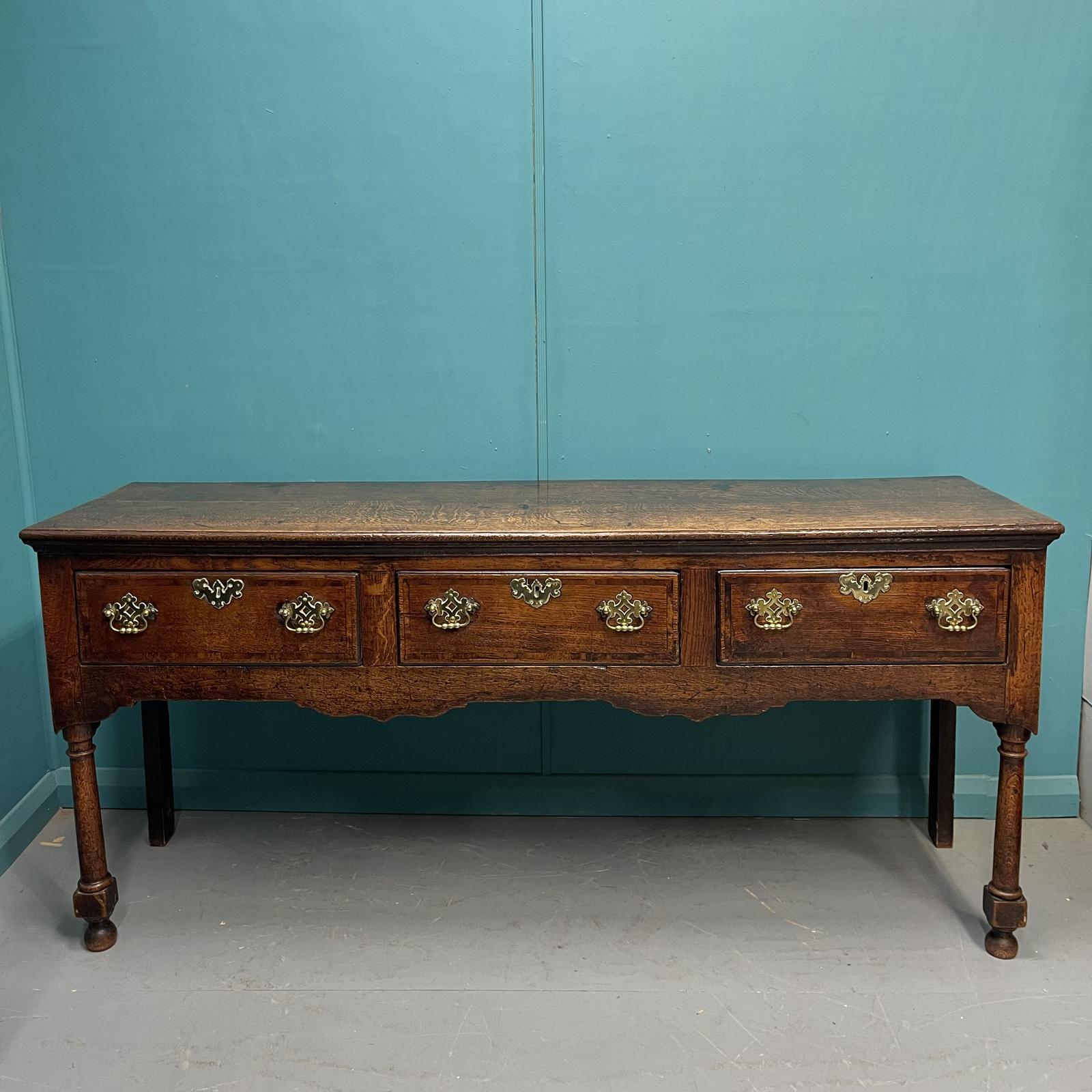 Late 18th Century Georgian Oak Dresser Base (1 of 5)