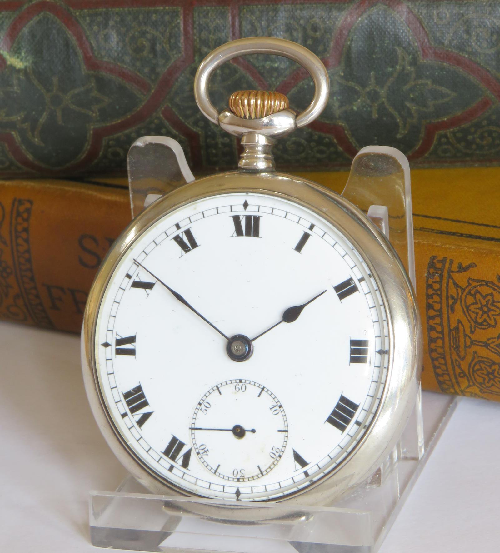 Pocket Watch: Antique Silver Record Pocket Watch 1918 (1 of 5) Pocket Watch: Antique Silver Record Pocket Watch 1918 (1 of 5)