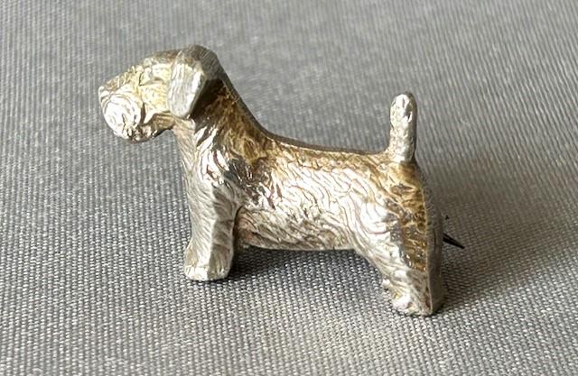 Art Deco Silver Scottie Dog Brooch (1 of 6)
