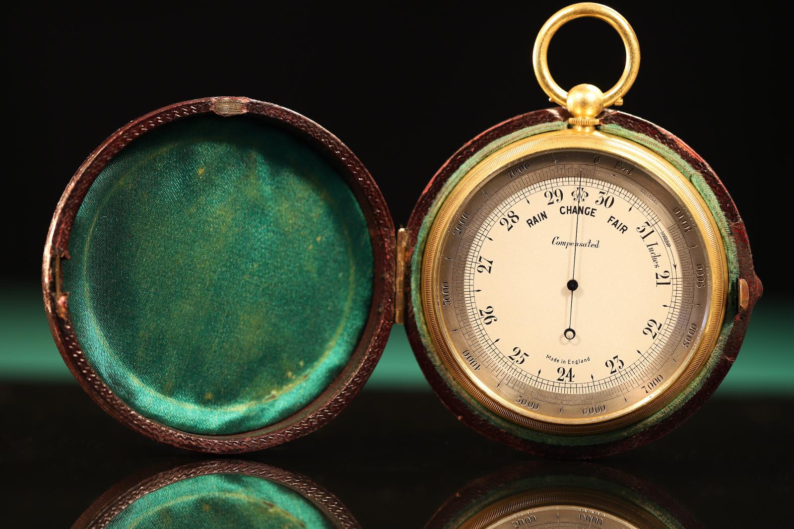 Large Sized Pocket Barometer by Barker c.1922 (1 of 11)