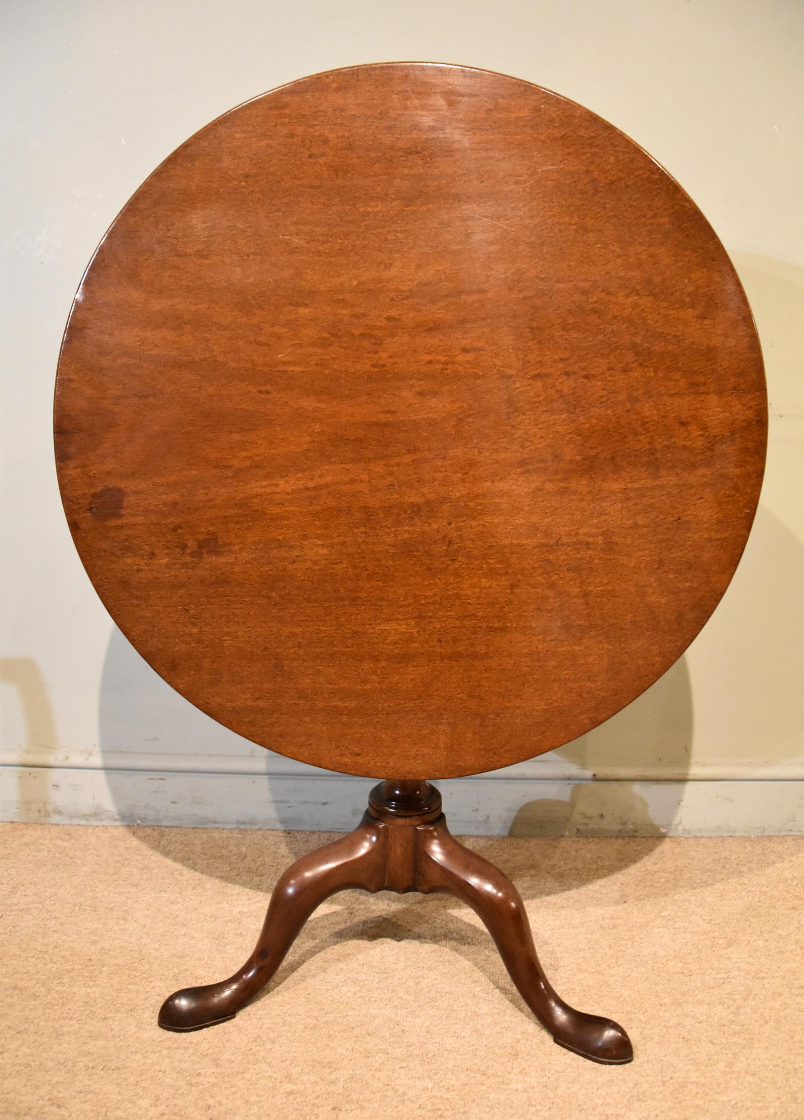 Late 18th Mahogany Single Piece Tripod Table (1 of 6)