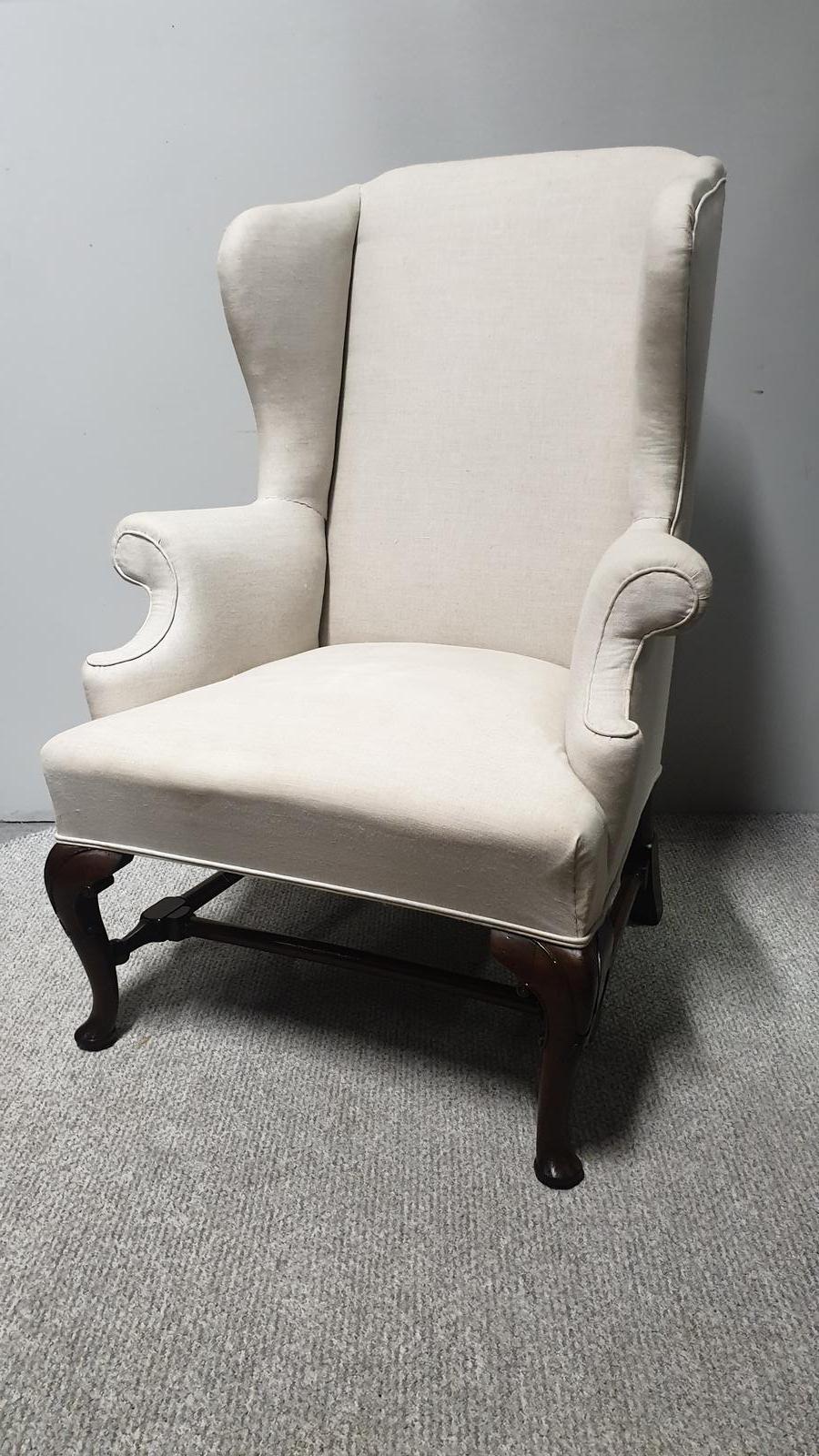 Huge Victorian Mahogany Wing  Chair (1 of 1)