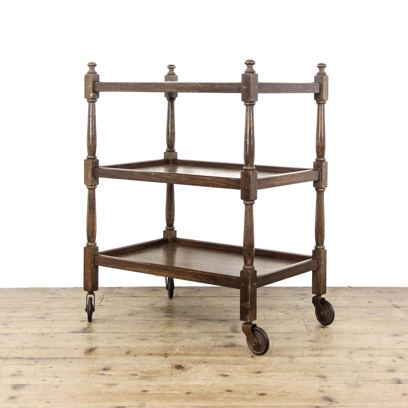 Early 20th Century Oak Drinks Trolley (1 of 8)
