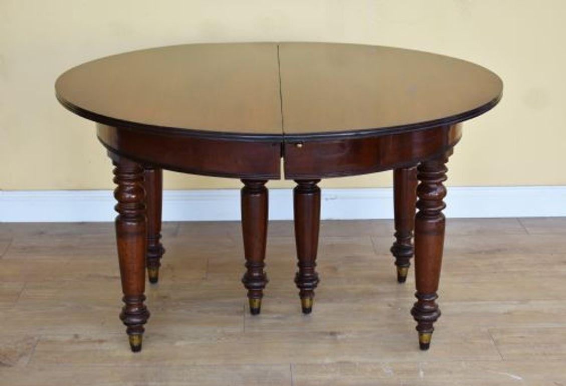 19th Century William IV Mahogany Dining Table (1 of 8)