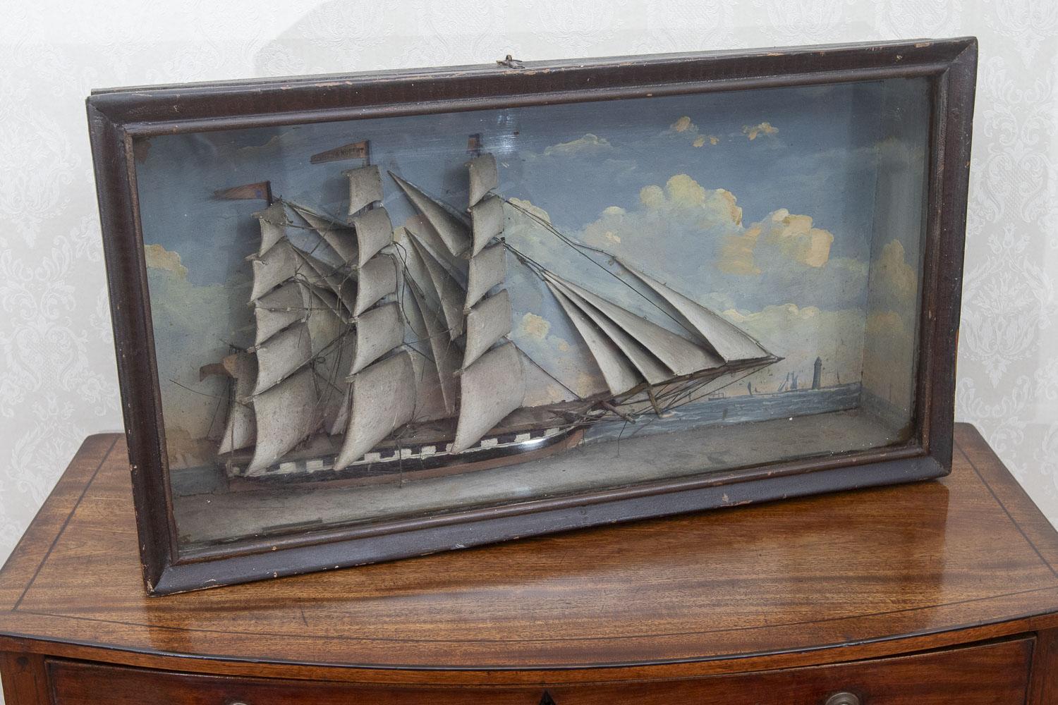 Antique Carved Ship Model (1 of 3)