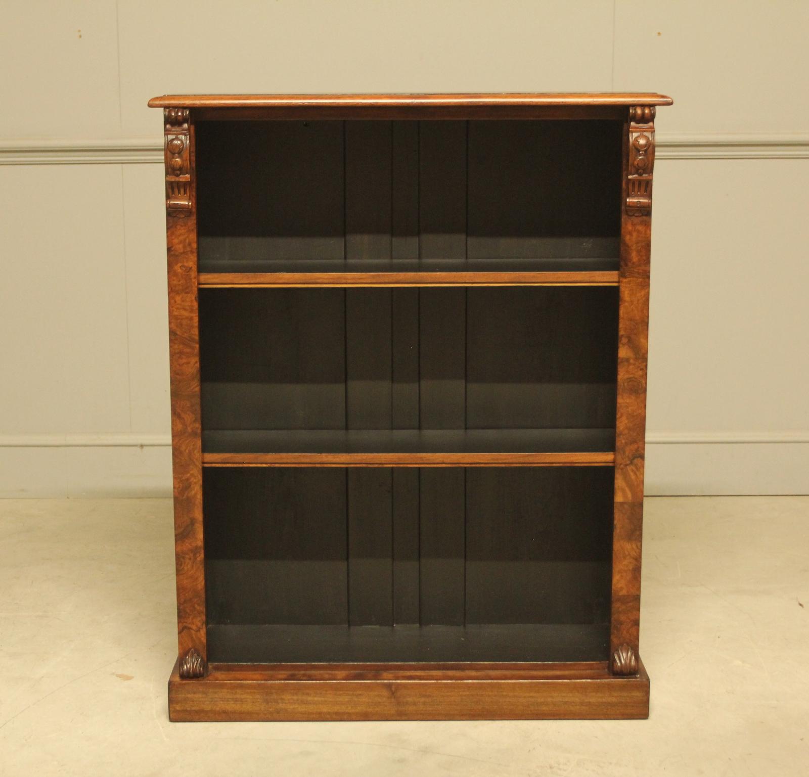 Elegant Victorian Burr Walnut Open Bookcase (1 of 10) Elegant Victorian Burr Walnut Open Bookcase (1 of 10)