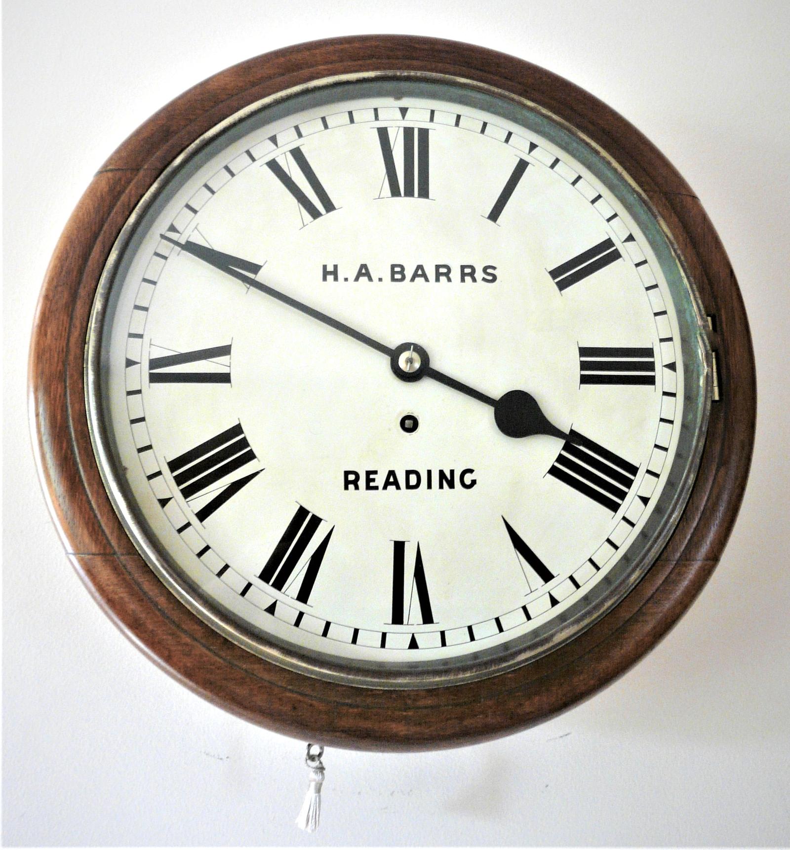 12” English Fusee Dial Timepiece by Herbert Anstoe Barrs (1 of 10)