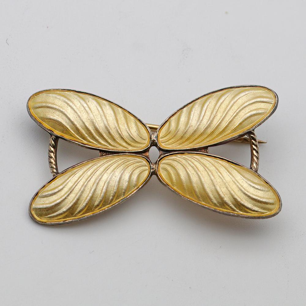 Norwegian silver and enamel brooch, Arne Nordlie (1 of 2)