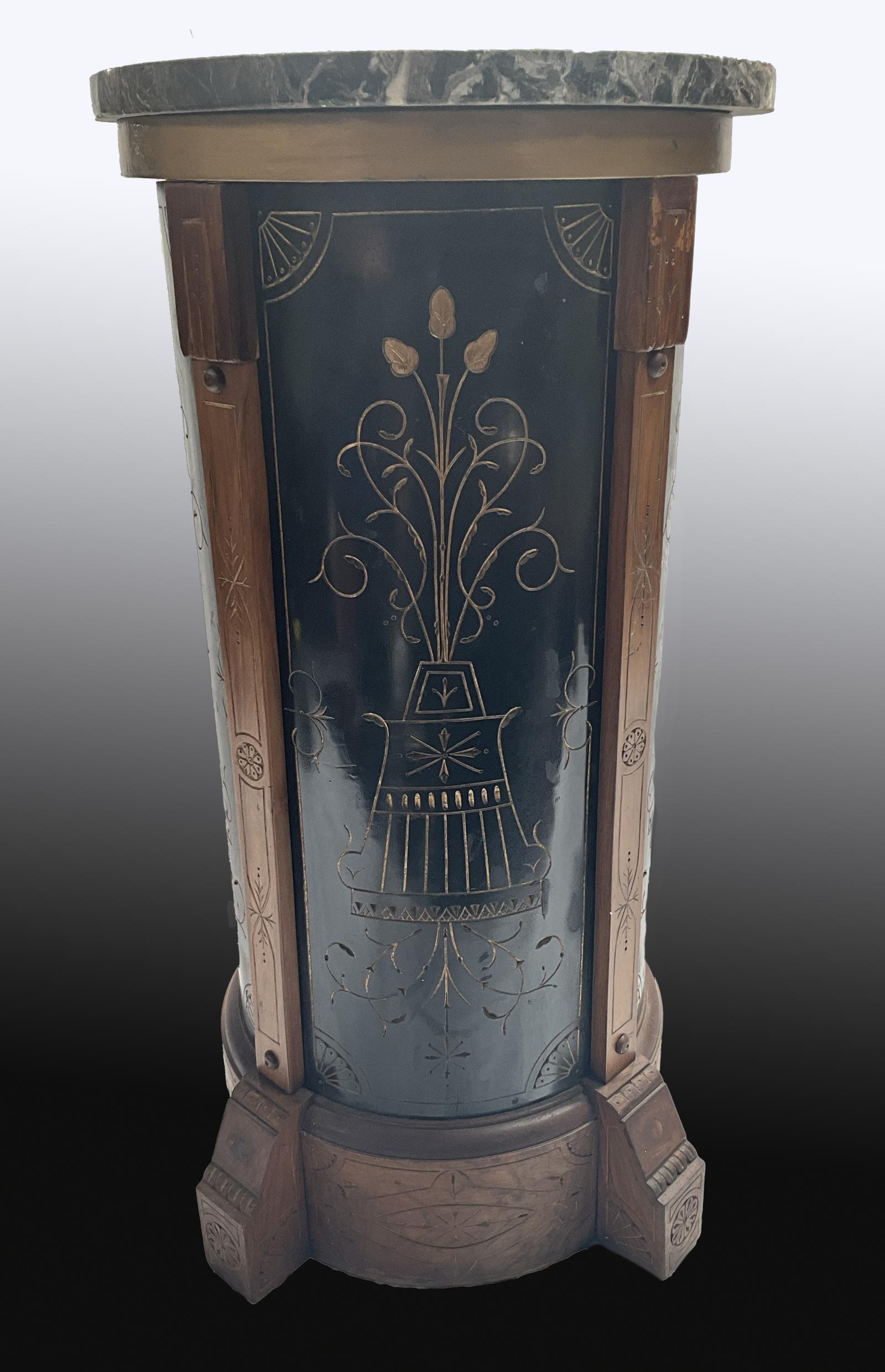 Art Nouveau Circular Pedestal c.1880 (1 of 6)