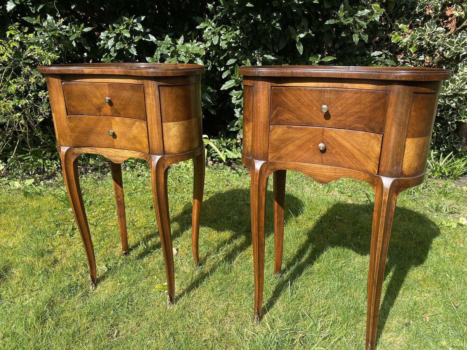 Pair of Kidney Shaped Bedside Tables (1 of 6) Pair of Kidney Shaped Bedside Tables (1 of 6)