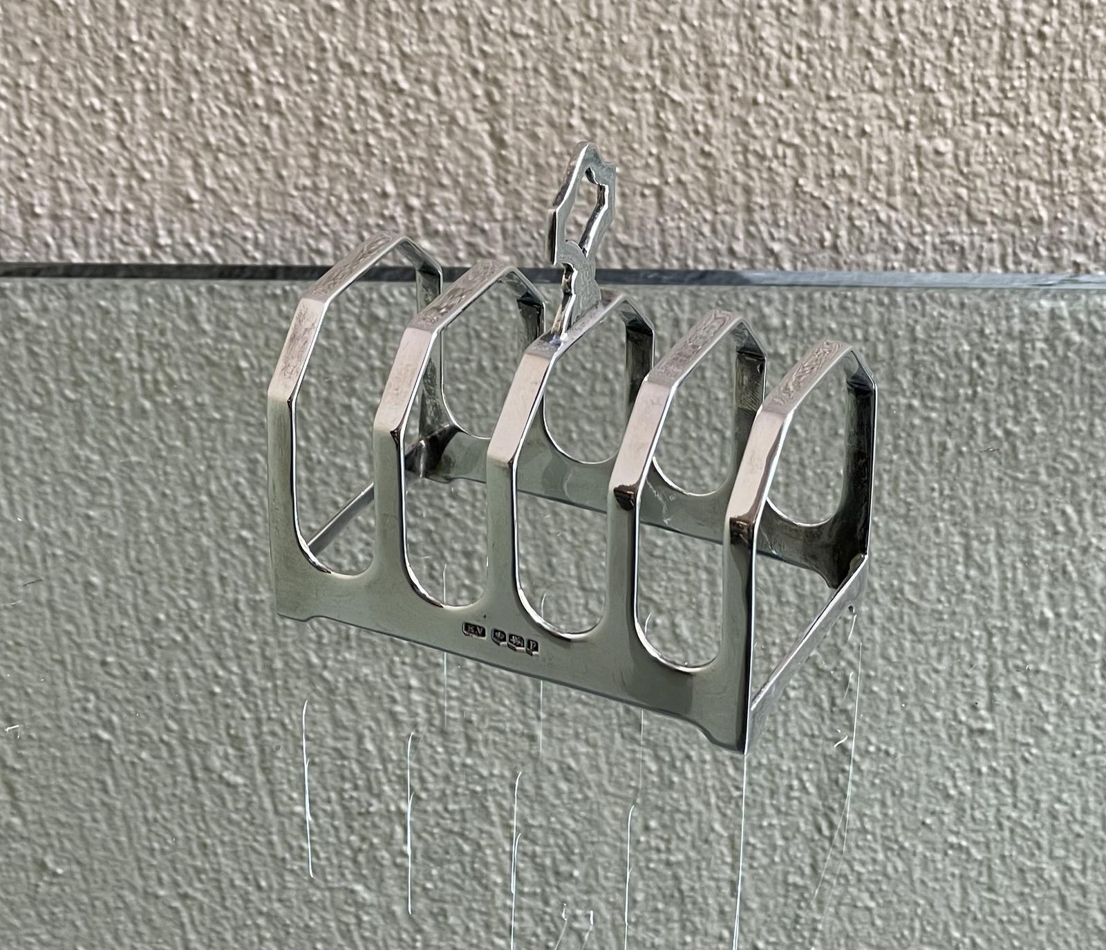 Art Deco Silver Toast Rack, E Viner, 1932 (1 of 4) Art Deco Silver Toast Rack, E Viner, 1932 (1 of 4)