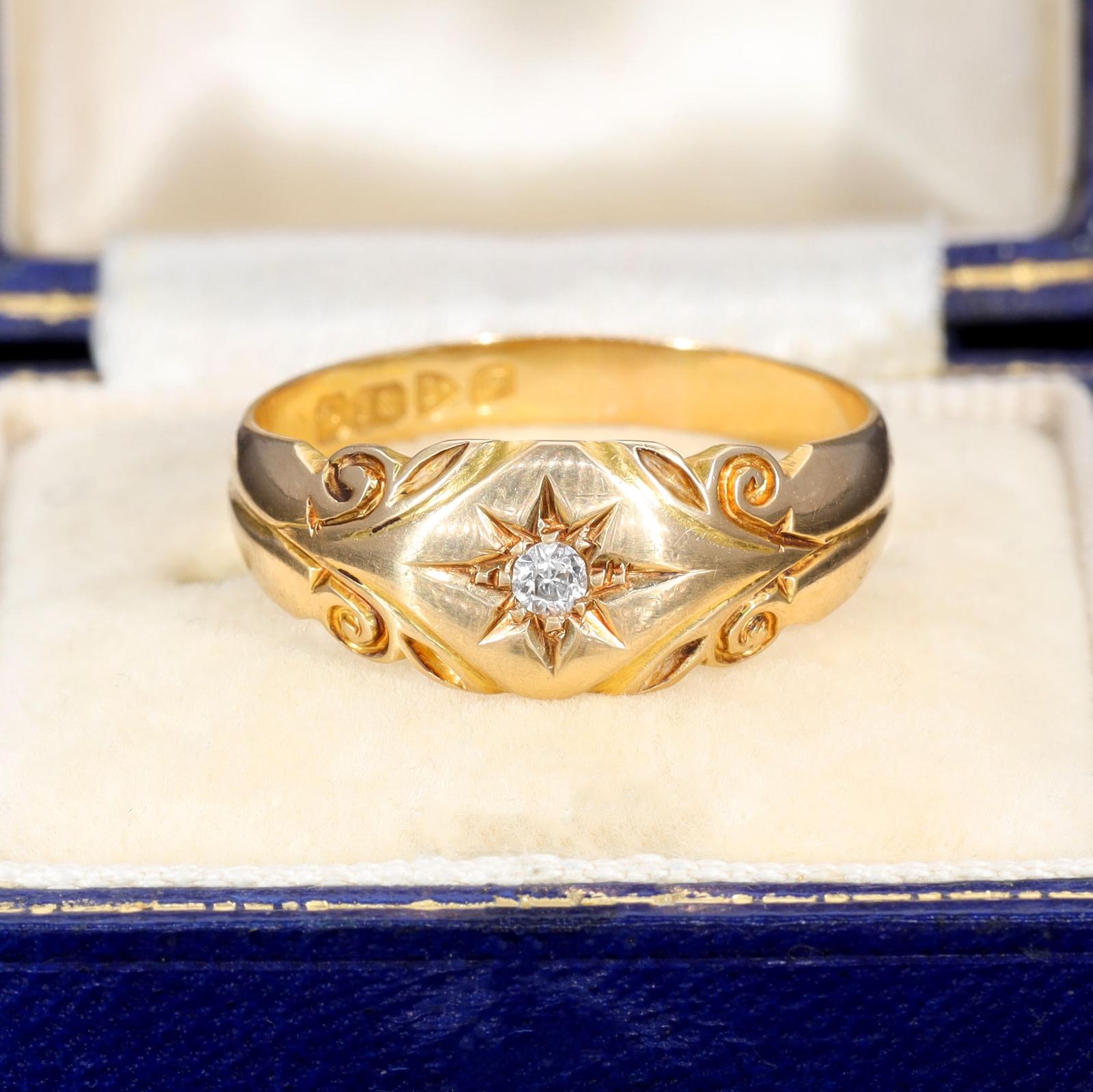 The Antique 1906 Old European Cut Diamond Starlight Ring (1 of 6)