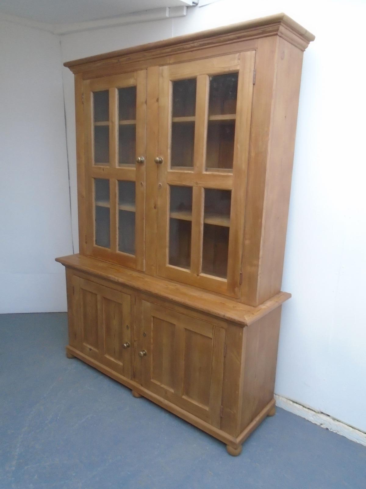 Fantastic Large Antique Pine Victorian Waxed Kitchen Dresser (1 of 8)