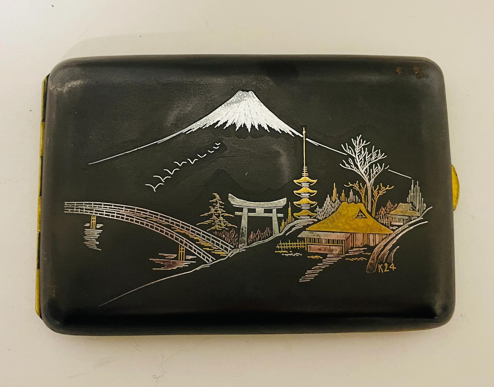 Japanese Inlaid Cigarette Case (1 of 12) Japanese Inlaid Cigarette Case (1 of 12)