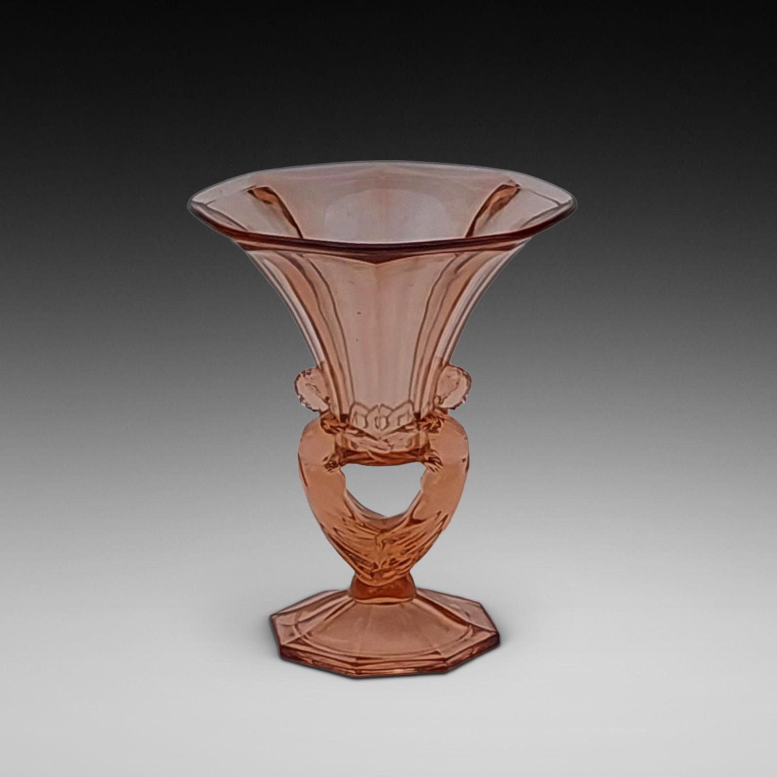 Czech Art Deco Glass Figural Vase by Libochovice (1 of 10) Czech Art Deco Glass Figural Vase by Libochovice (1 of 10)