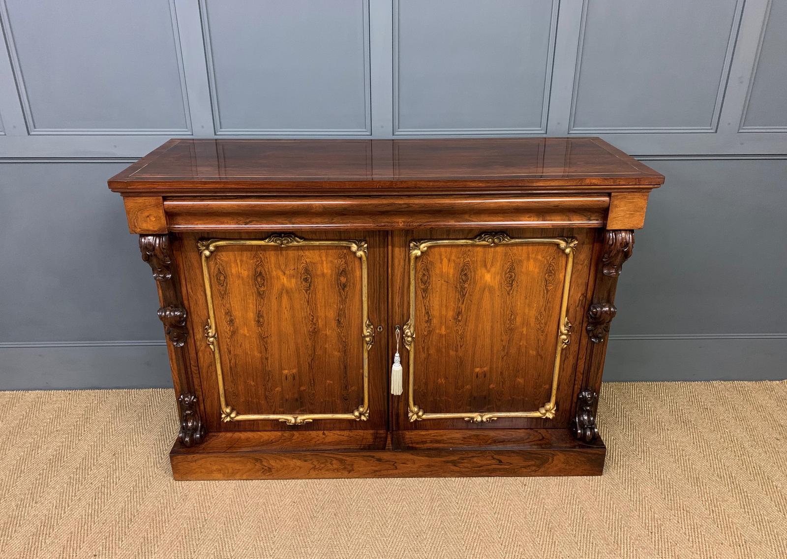Regency Period Rosewood Side Cabinet (1 of 22)