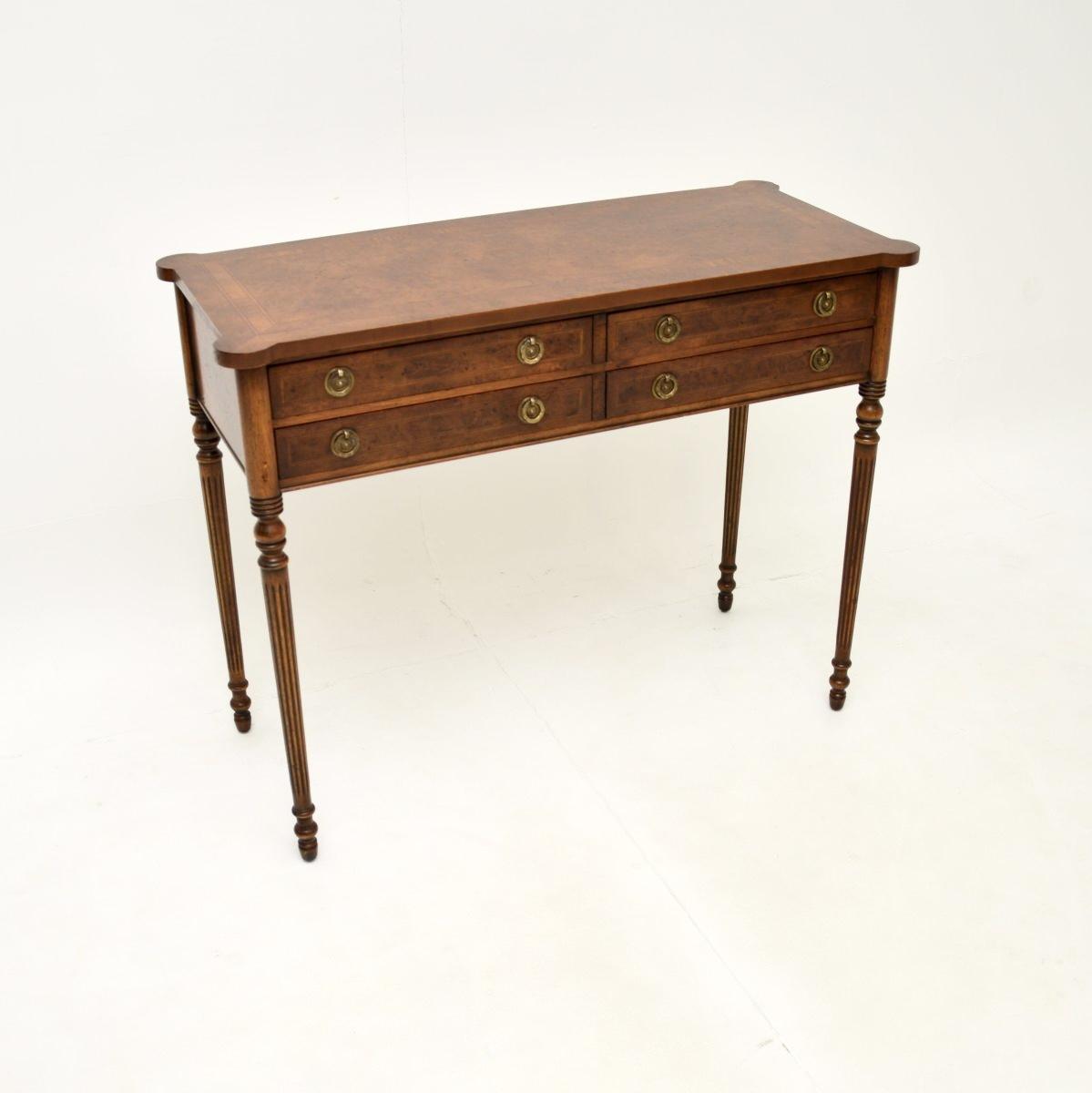 Burr Walnut Console / Side Table (1 of 12) Burr Walnut Console / Side Table (1 of 12)