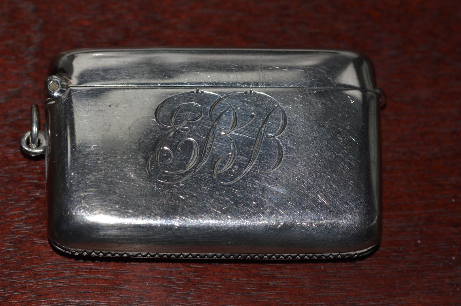 1913 Silver Vesta Case by Birmingham Silversmith Charles S Green & Co Ltd (1 of 6)