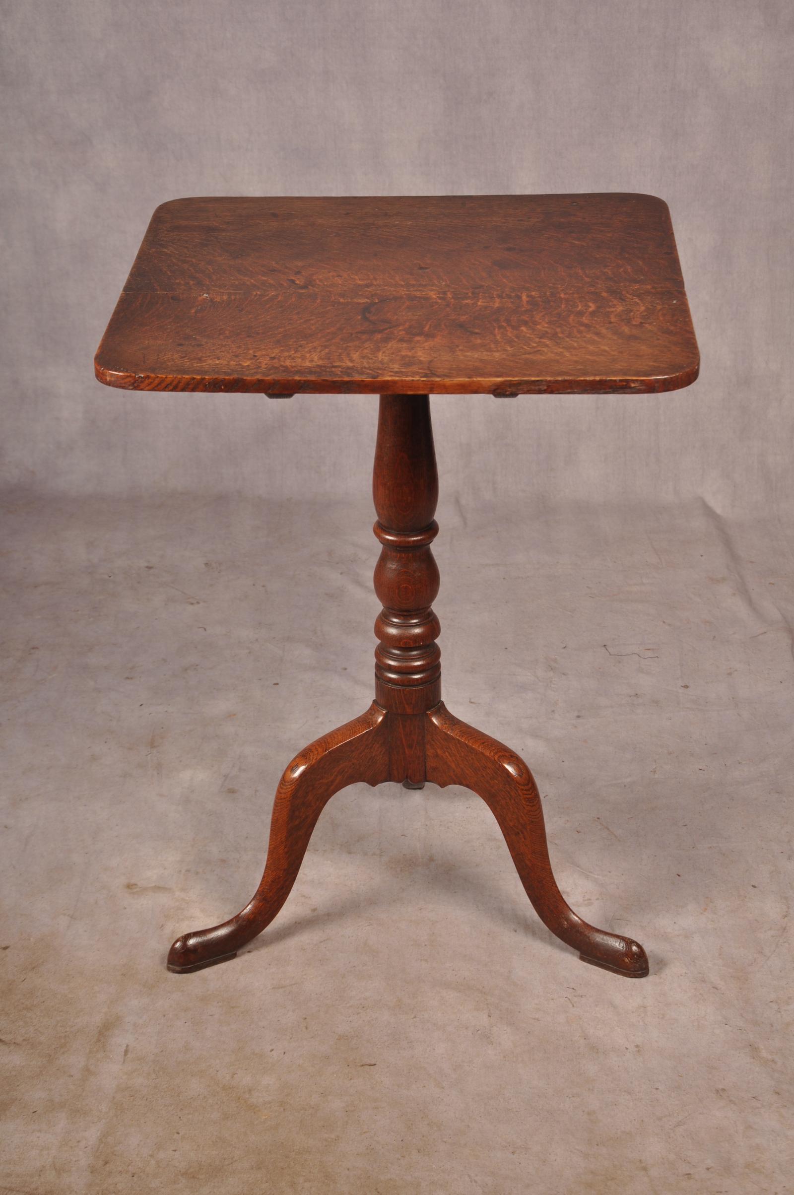 Late 18th Century Oak Tripod Table (1 of 9)