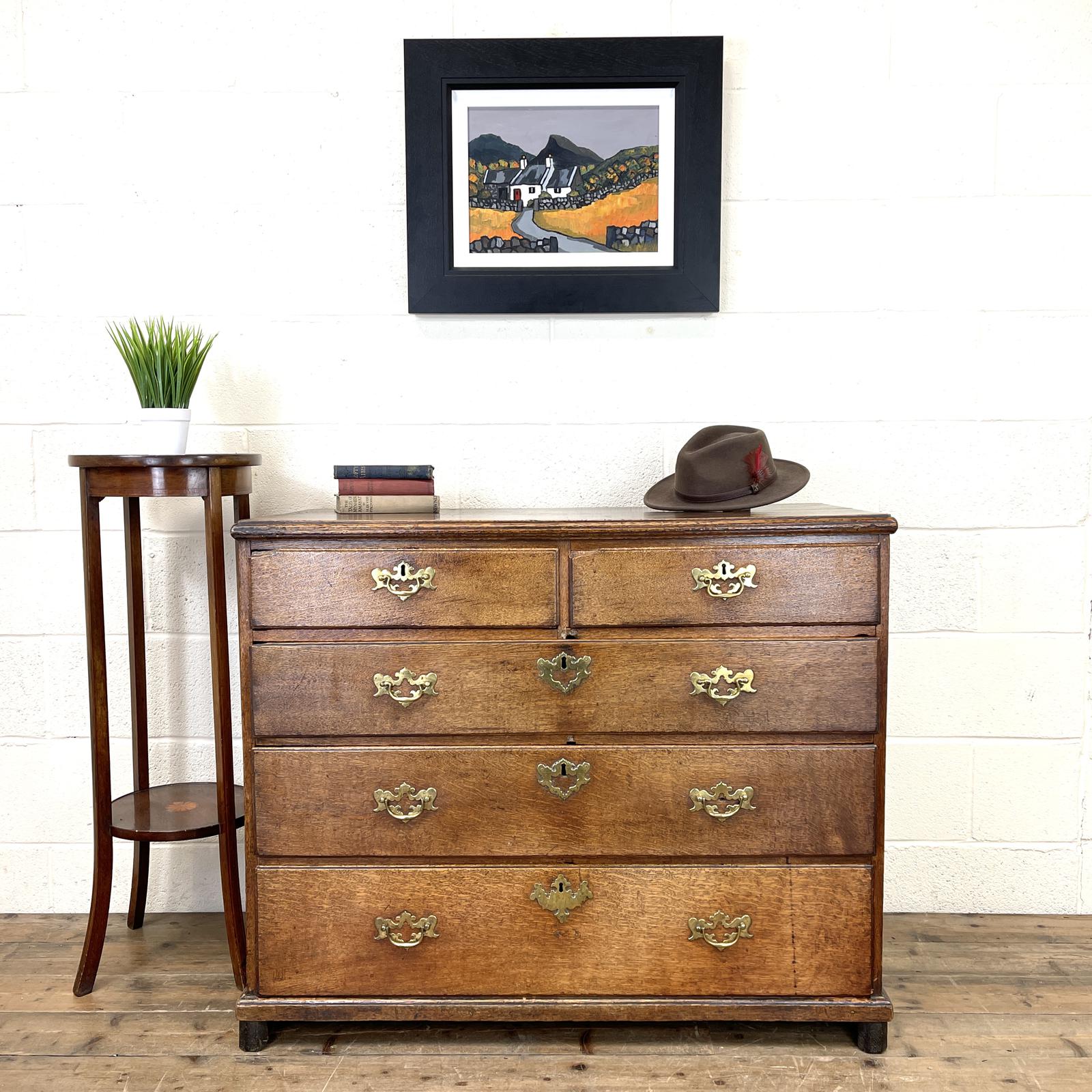 Georgian Antique Oak Chest of Drawers (1 of 10) Georgian Antique Oak Chest of Drawers (1 of 10)