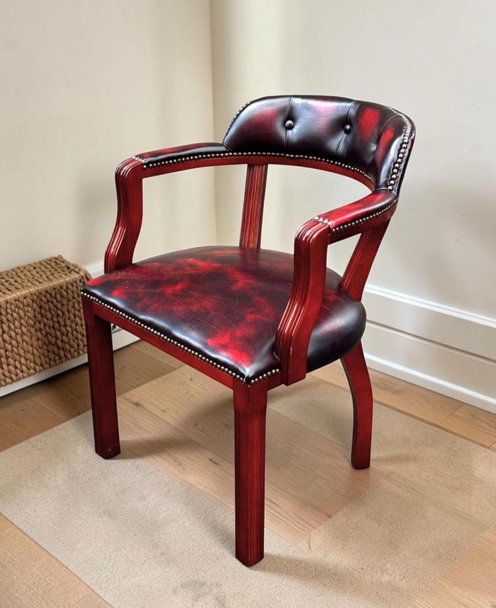 Leather Chesterfield Office Chair / Court Chair (1 of 14) Leather Chesterfield Office Chair / Court Chair (1 of 14)