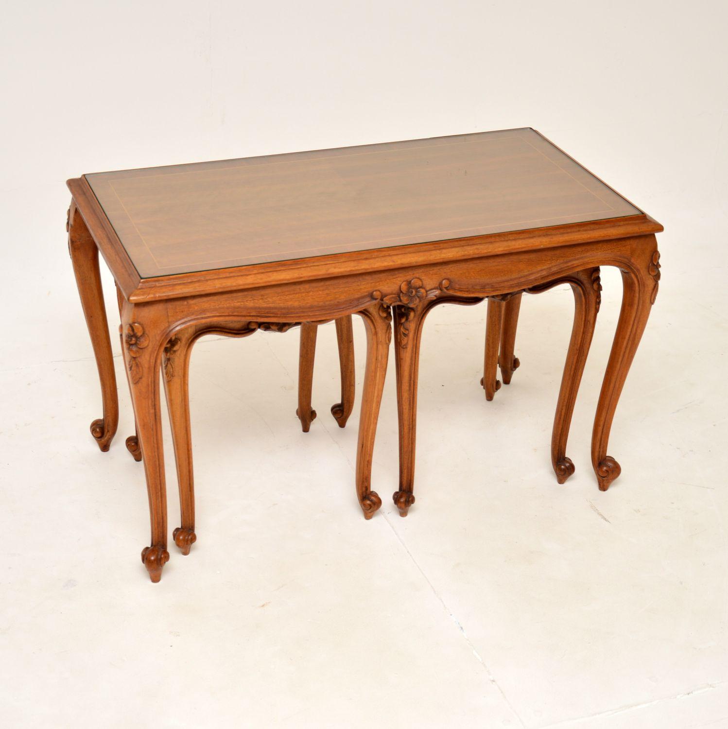 Antique French Walnut Nesting Coffee Table (1 of 12) Antique French Walnut Nesting Coffee Table (1 of 12)