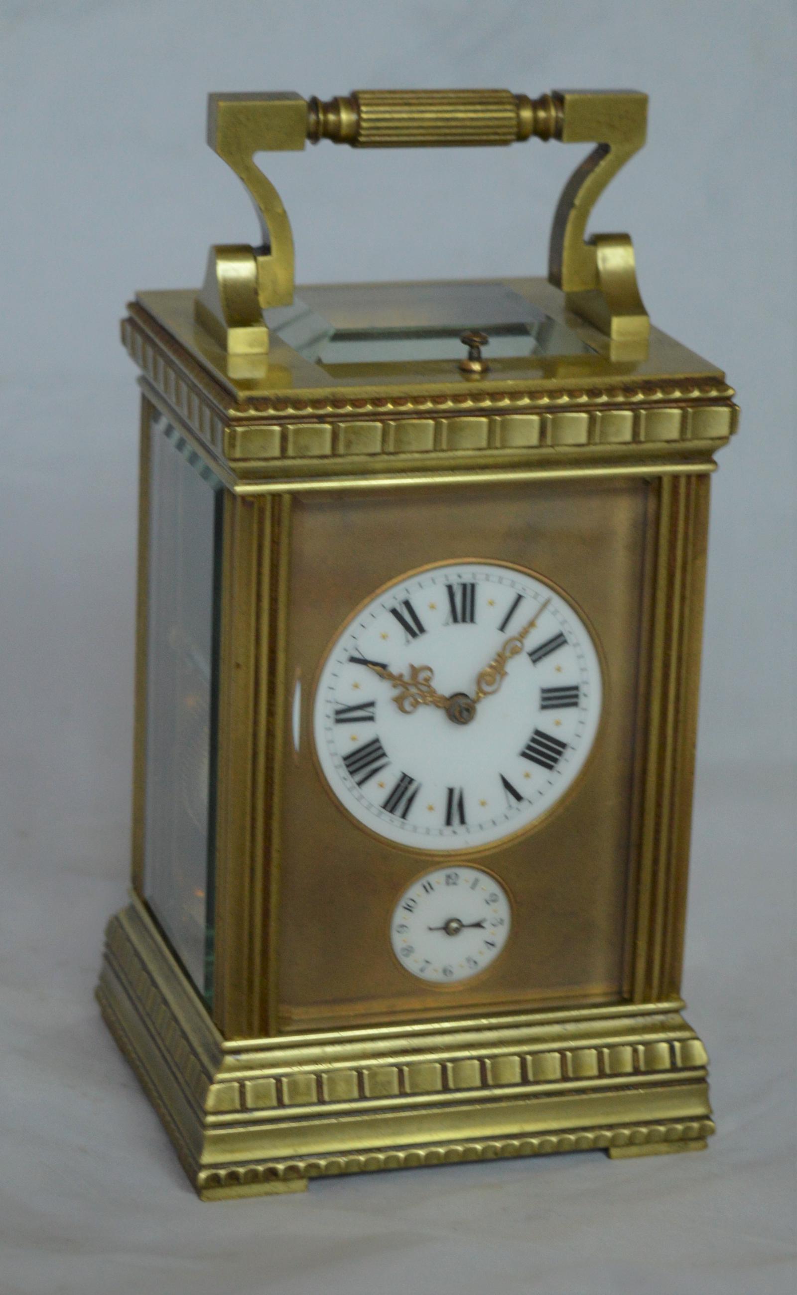 Strike Repeat Alarm Decorative Carriage Clock (1 of 6) Strike Repeat Alarm Decorative Carriage Clock (1 of 6)