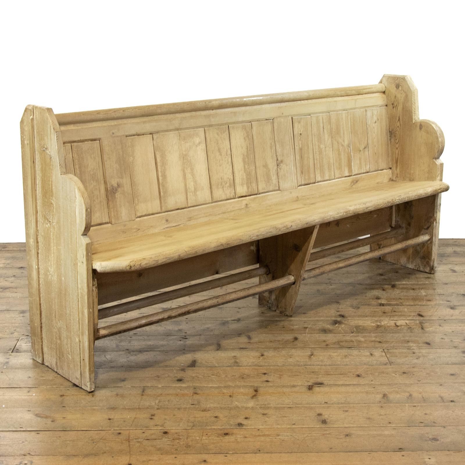 Rustic Antique Pine Pew Bench (1 of 9) Rustic Antique Pine Pew Bench (1 of 9)