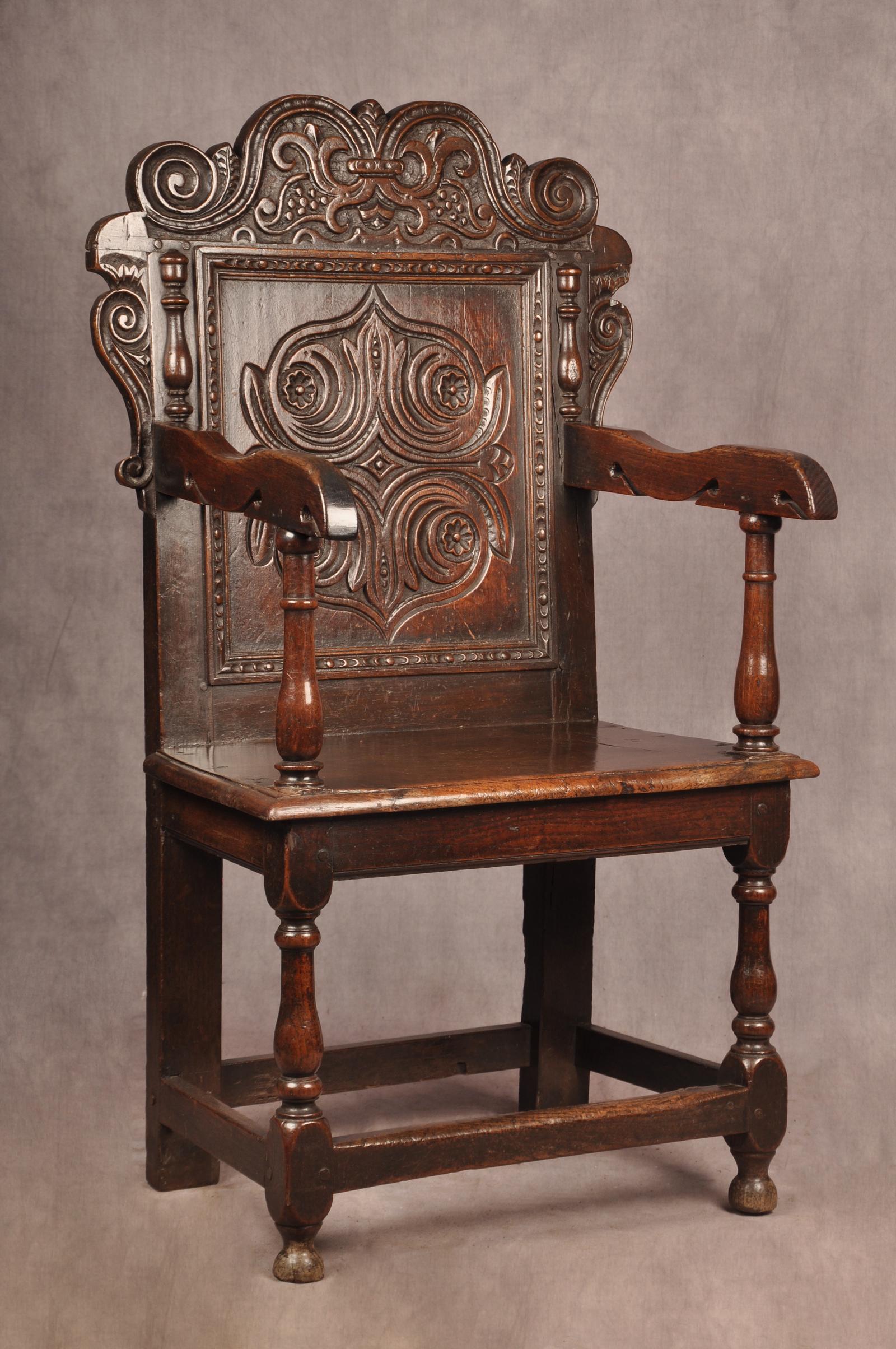 17th Century Oak Wainscot Chair (1 of 10)