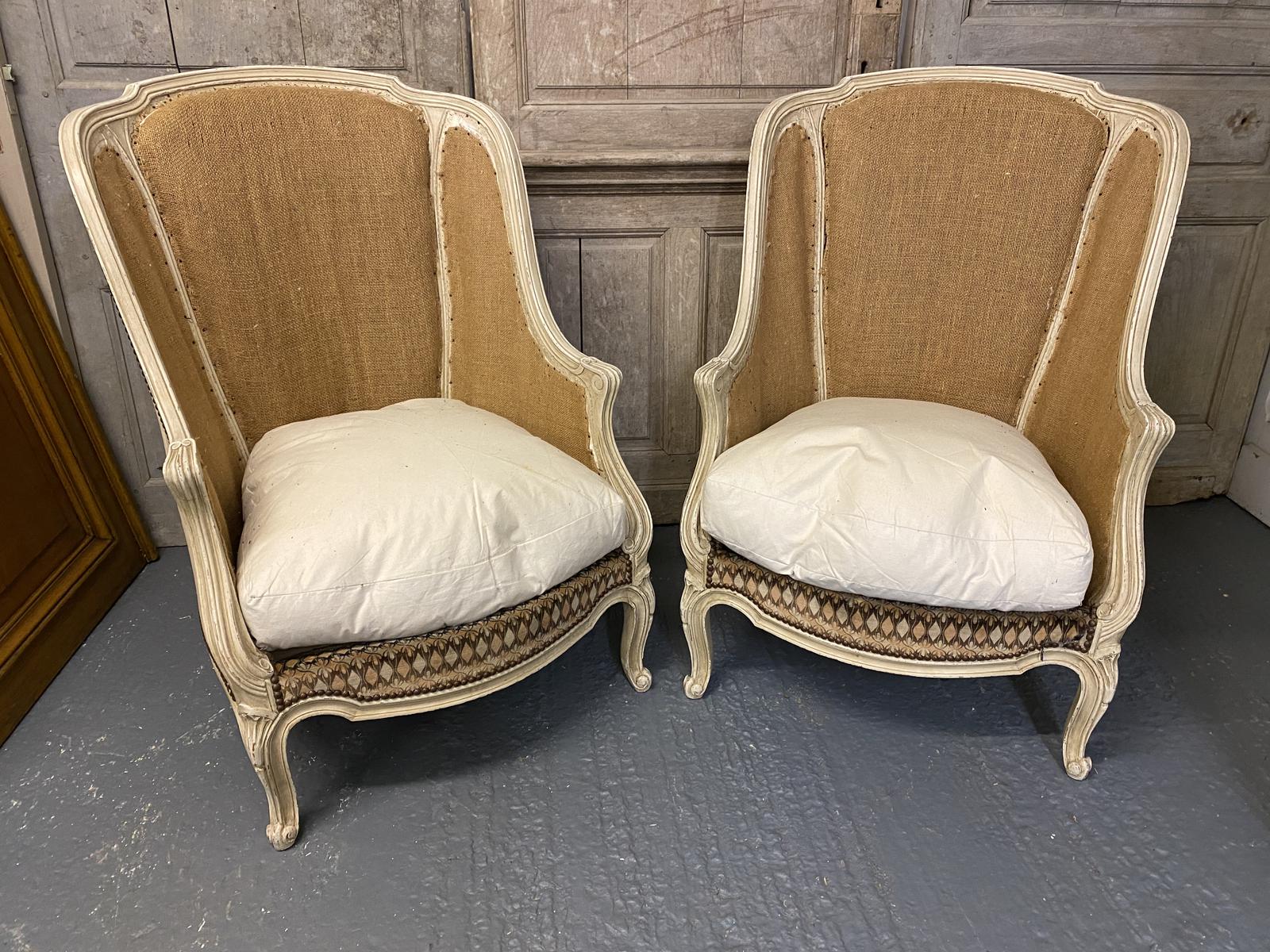 Nice Pair of French Bergere Chairs (1 of 1)