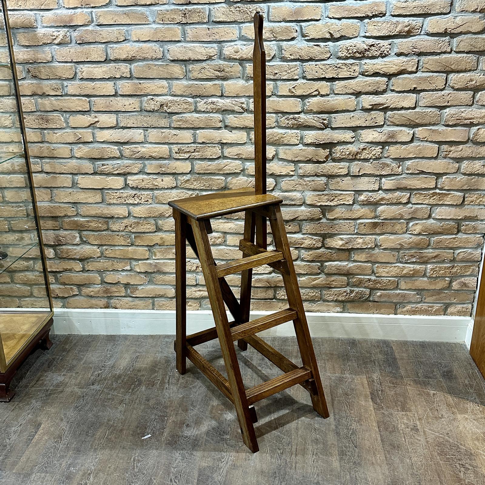 Refurbished 1920s Library Ladder (1 of 6)