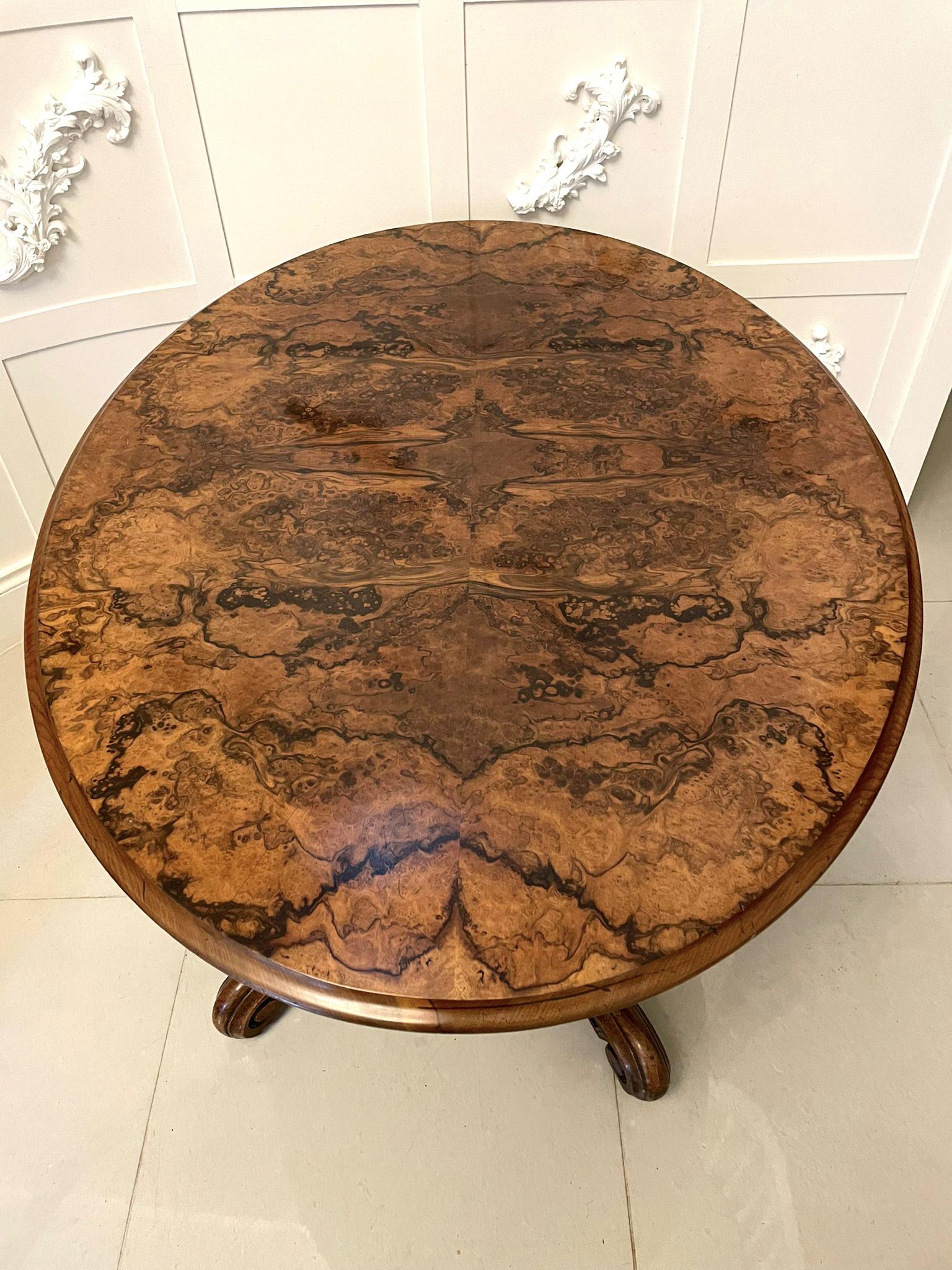 Outstanding Quality Antique Victorian Oval Burr Walnut Centre Table (1 of 13) Outstanding Quality Antique Victorian Oval Burr Walnut Centre Table (1 of 13)