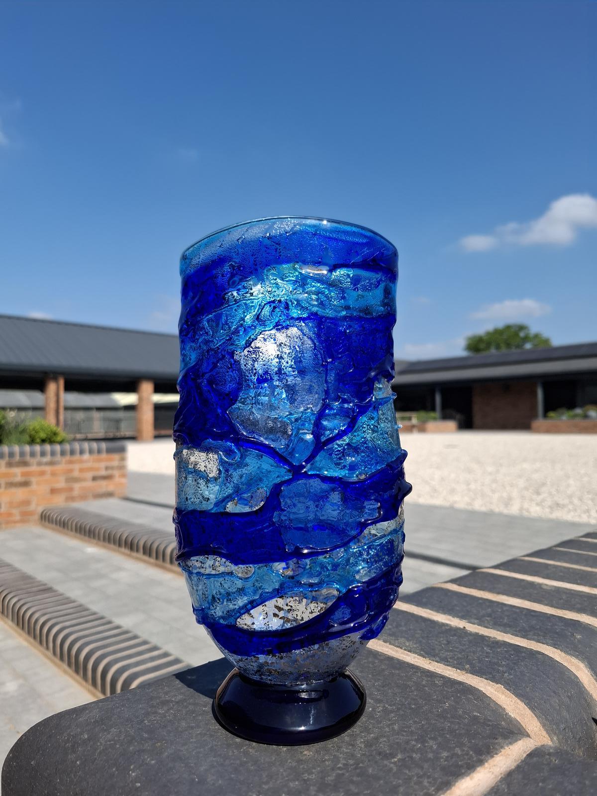 Rare Italian Murano Contemporary Glass Vase Signed by Famed Master Imperio Rossi (1 of 6)