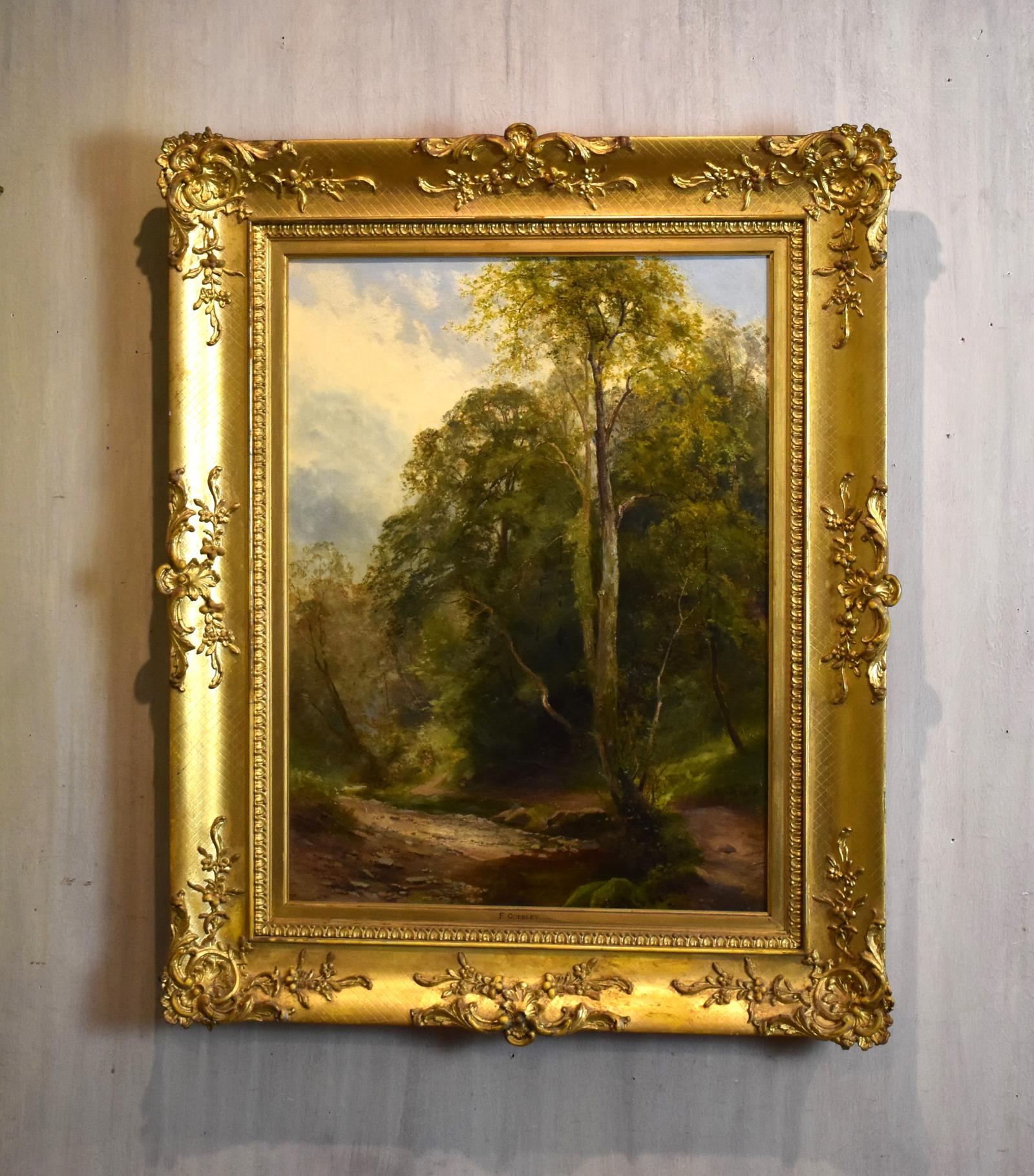 A Woodland Nook, Oil Painting by Frank Gresley (1 of 7) A Woodland Nook, Oil Painting by Frank Gresley (1 of 7)