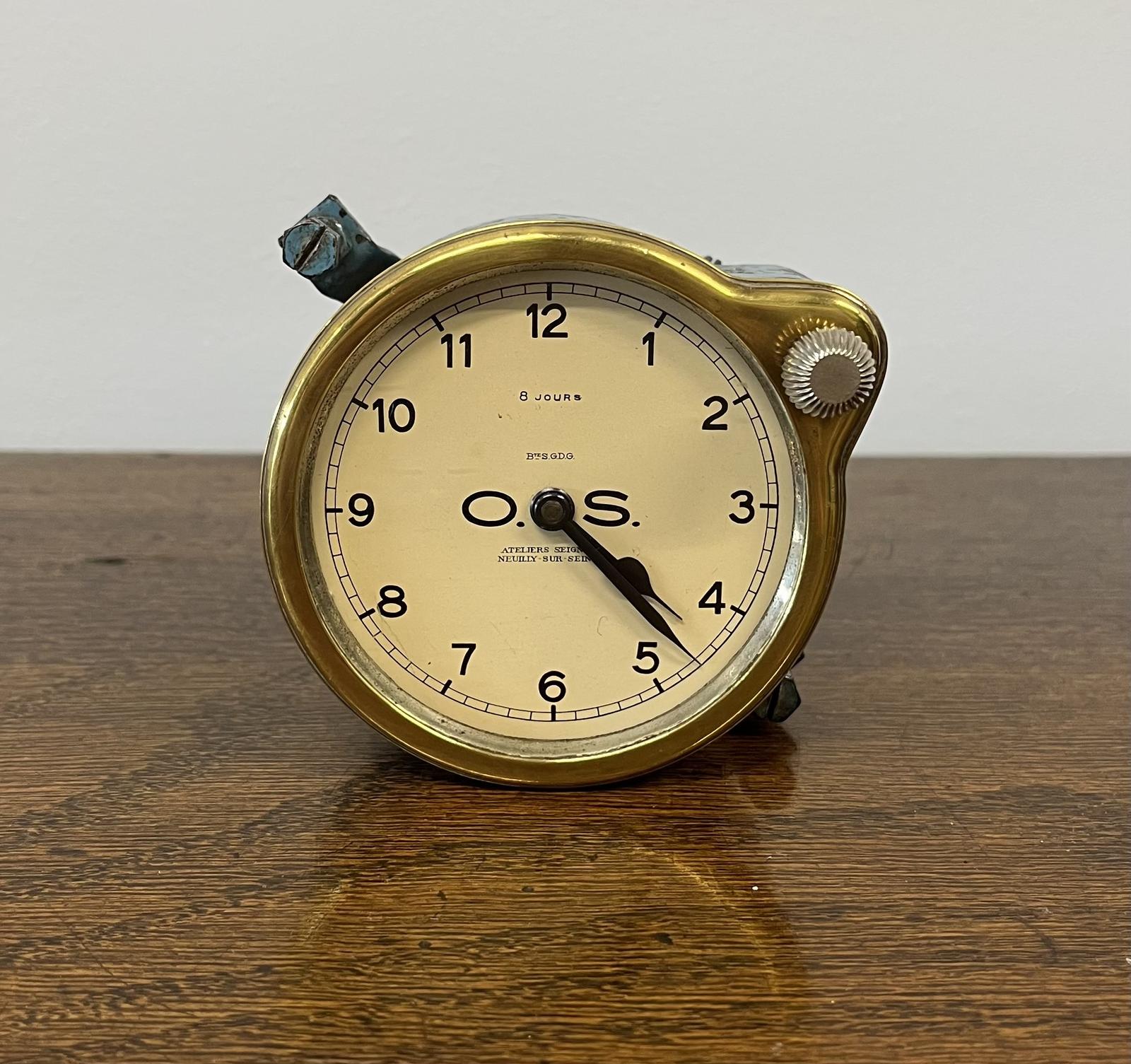 Rare French 8-day O.S Ateliers Seignol Car Clock (1 of 2) Rare French 8-day O.S Ateliers Seignol Car Clock (1 of 2)