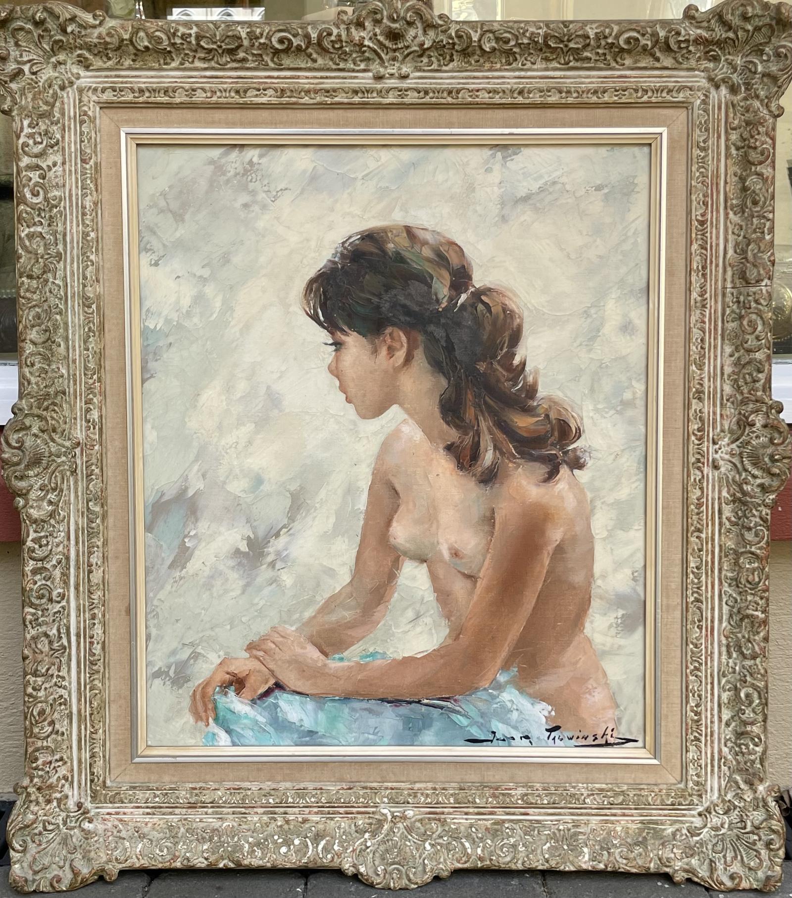 Female Nude Oil Painting by Igor Talwinski (1907-1983) (1 of 5) Female Nude Oil Painting by Igor Talwinski (1907-1983) (1 of 5)