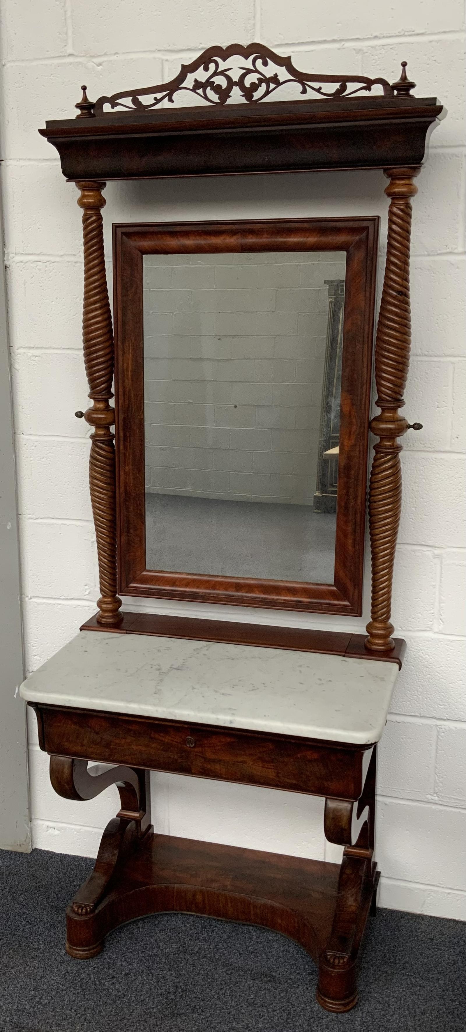 Unusual French Mahogany Console (1 of 10) Unusual French Mahogany Console (1 of 10)