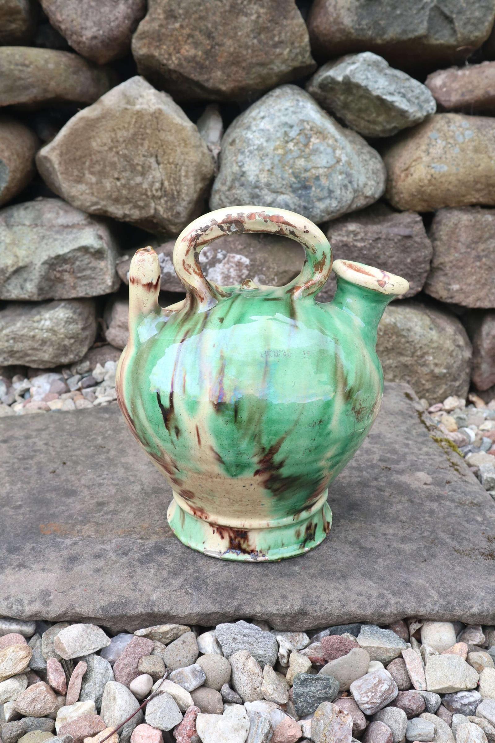 20th Century Spanish Botijo Slipware Water Container / Jar (1 of 27)