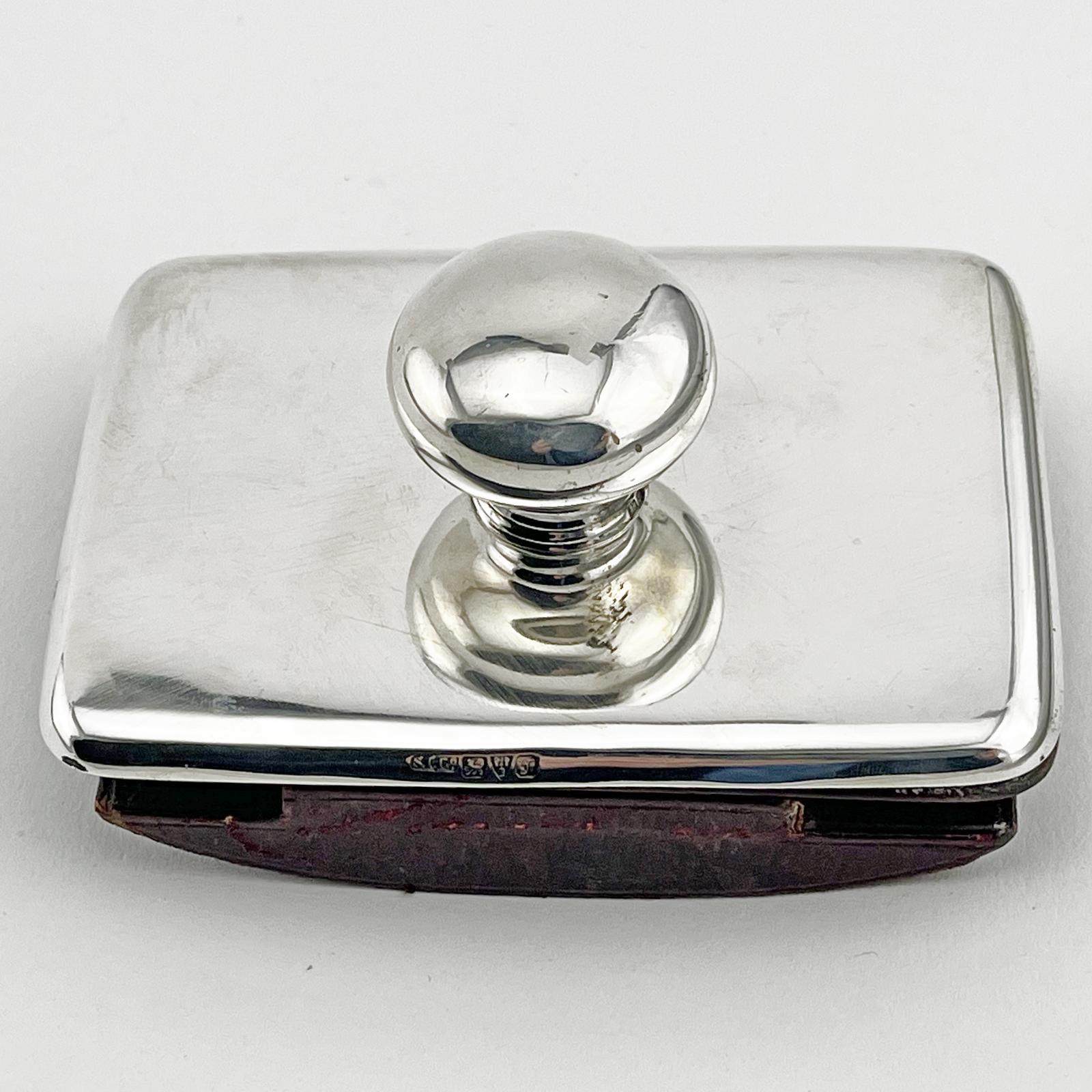 Antique Sterling Silver Desk Ink Blotter (1 of 5) Antique Sterling Silver Desk Ink Blotter (1 of 5)