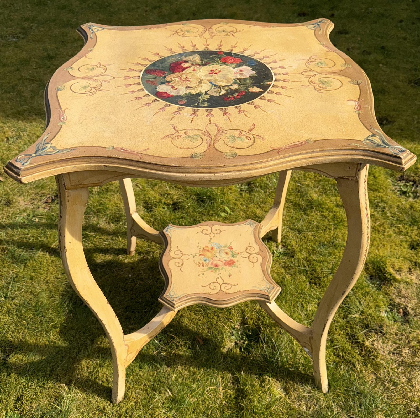 Hand Painted Occasional Table (1 of 5) Hand Painted Occasional Table (1 of 5)