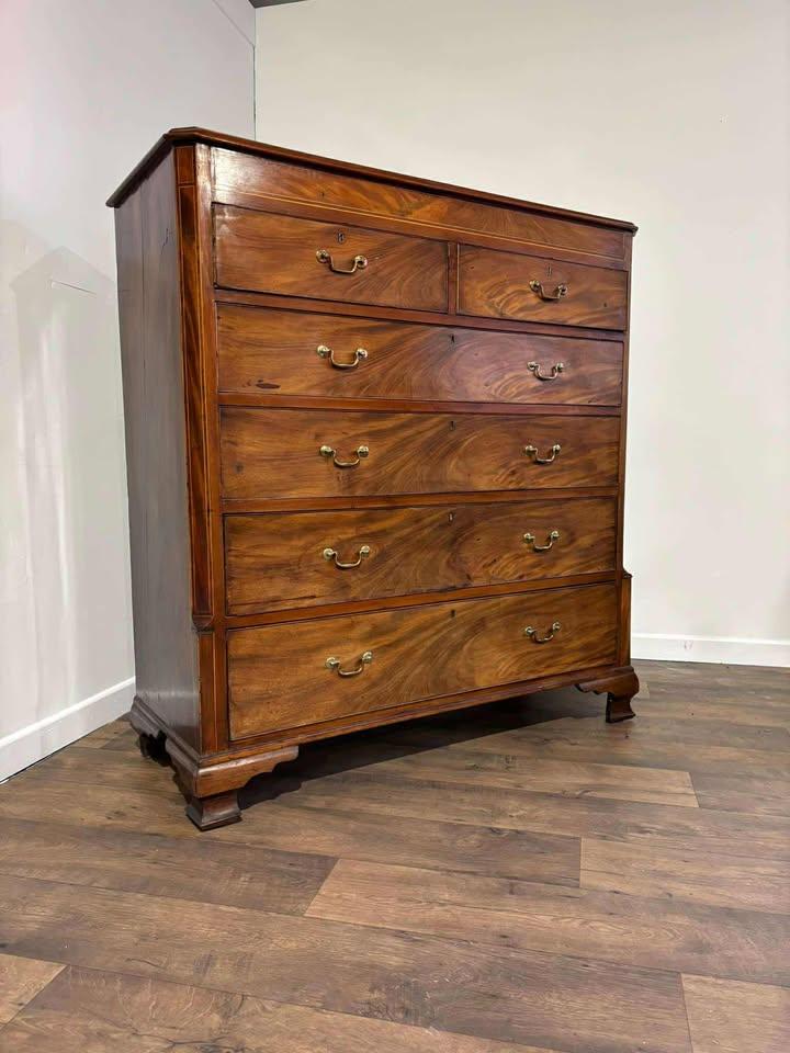 Edwardian Large Inlaid Mahogany Chest Of Drawers (1 of 18)