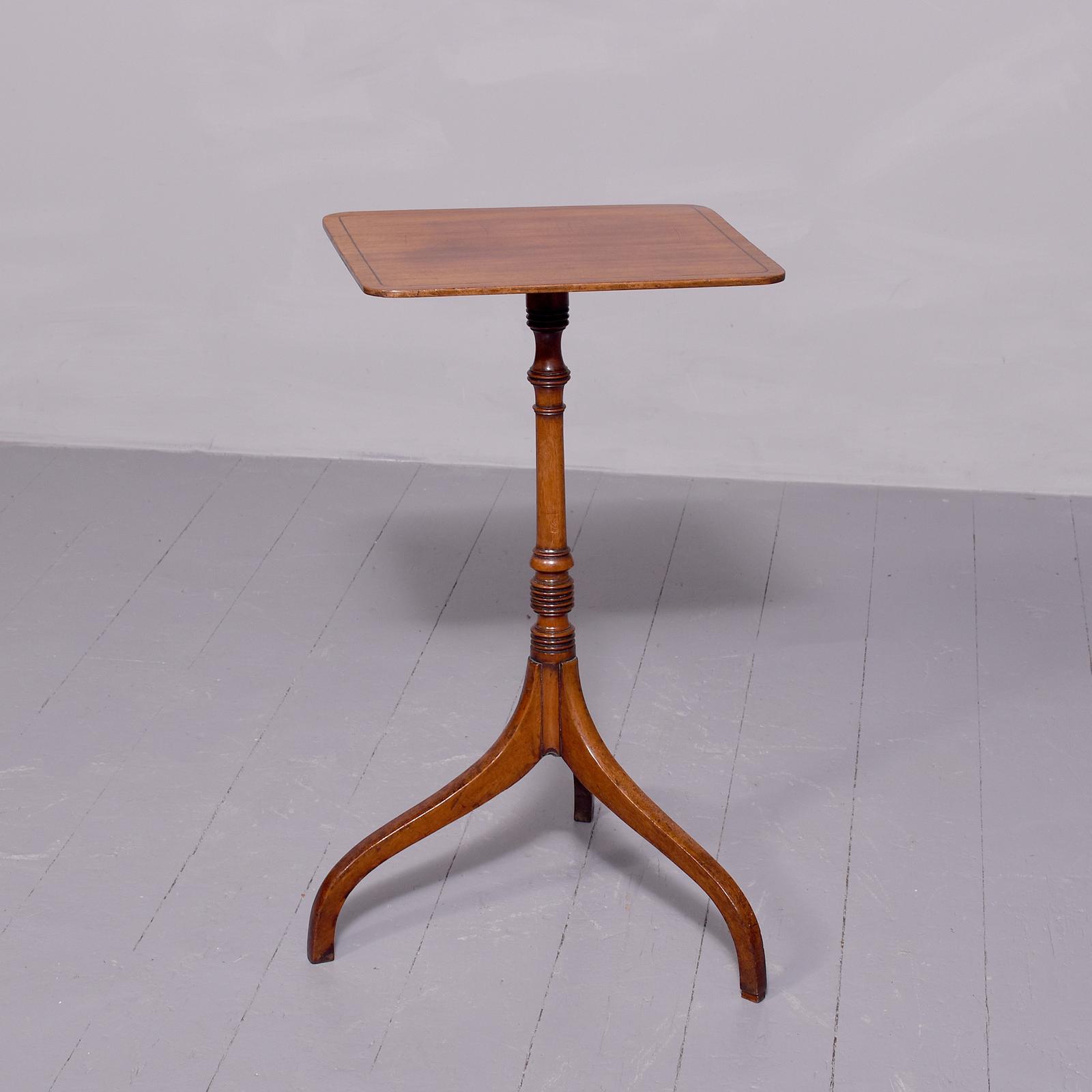 Quality Ebony Inlaid Attractive George III Mahogany Occasional Table (1 of 6)