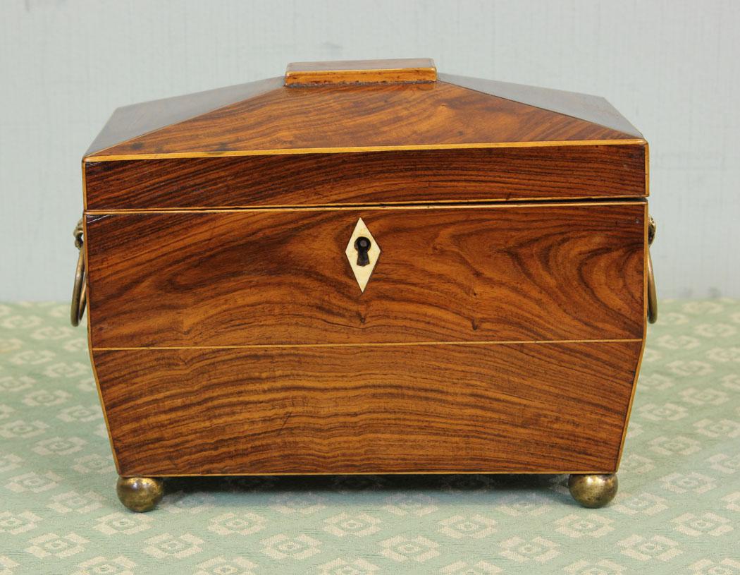 Antique Rosewood Tea Caddy (1 of 15) Antique Rosewood Tea Caddy (1 of 15)