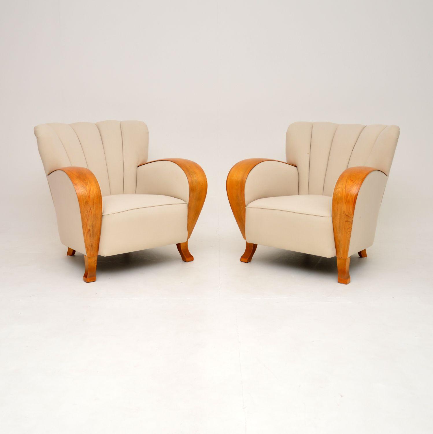 Stylish Pair of Art Deco Armchairs (1 of 11) Stylish Pair of Art Deco Armchairs (1 of 11)