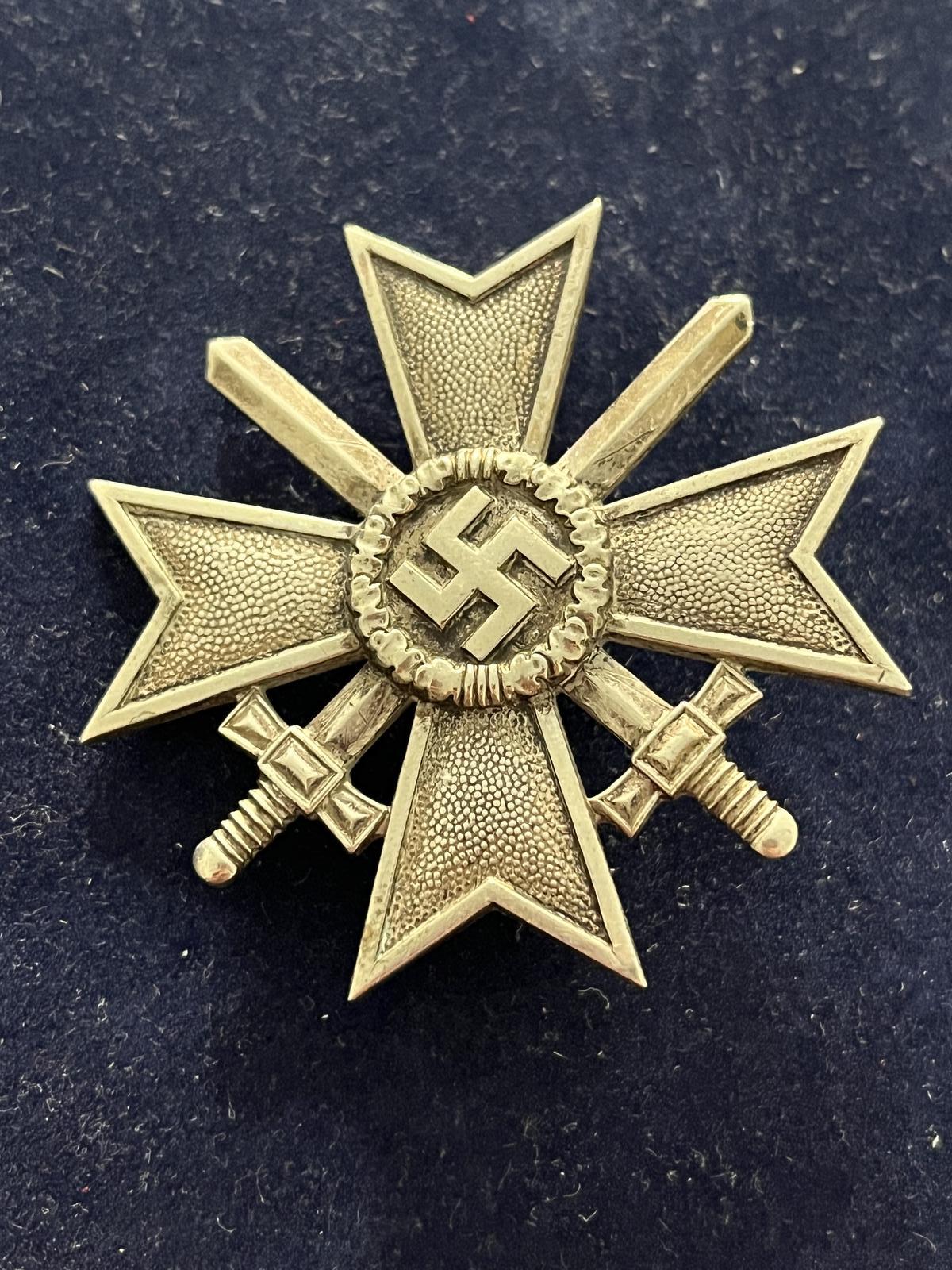 Third Reich - Maker Mark 84 - War Merit Cross First Class Award - Carl Poellath (1 of 12)